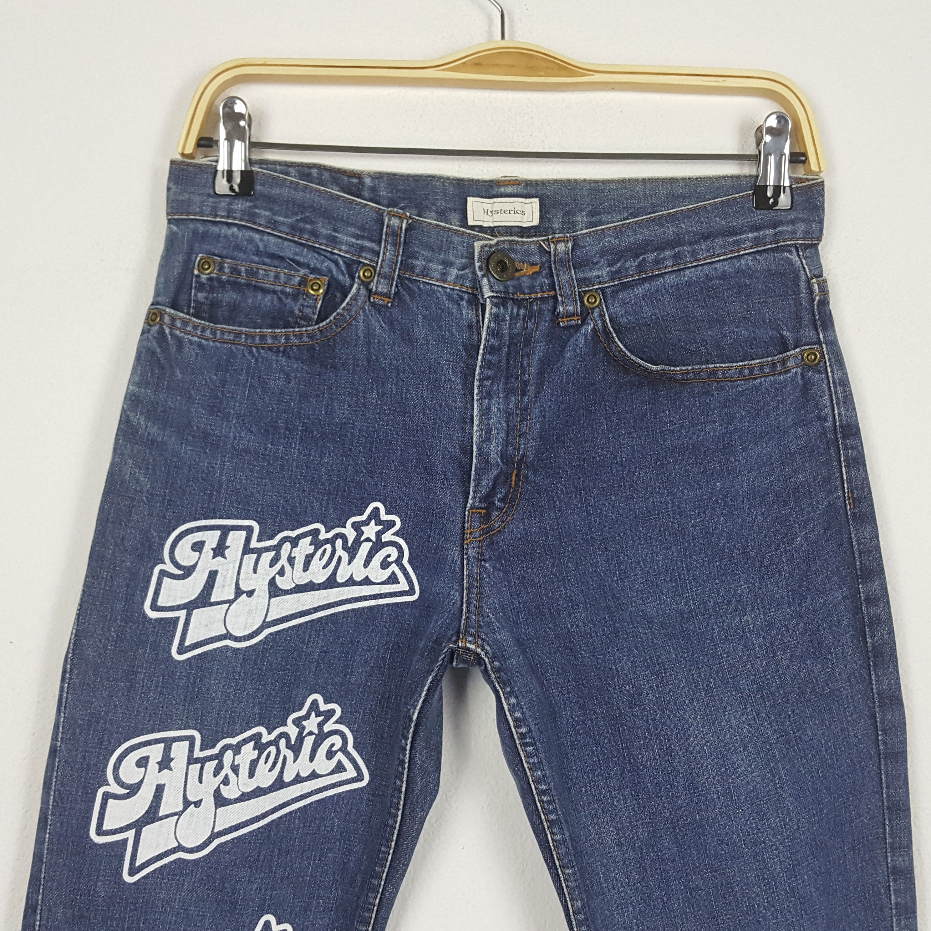 Hysteric Glamour × Japanese Brand × Vintage Vintage HYSTERIC GLAMOUR skinny denim jeans made in Japan Size US 31 - 2 Thumbnail