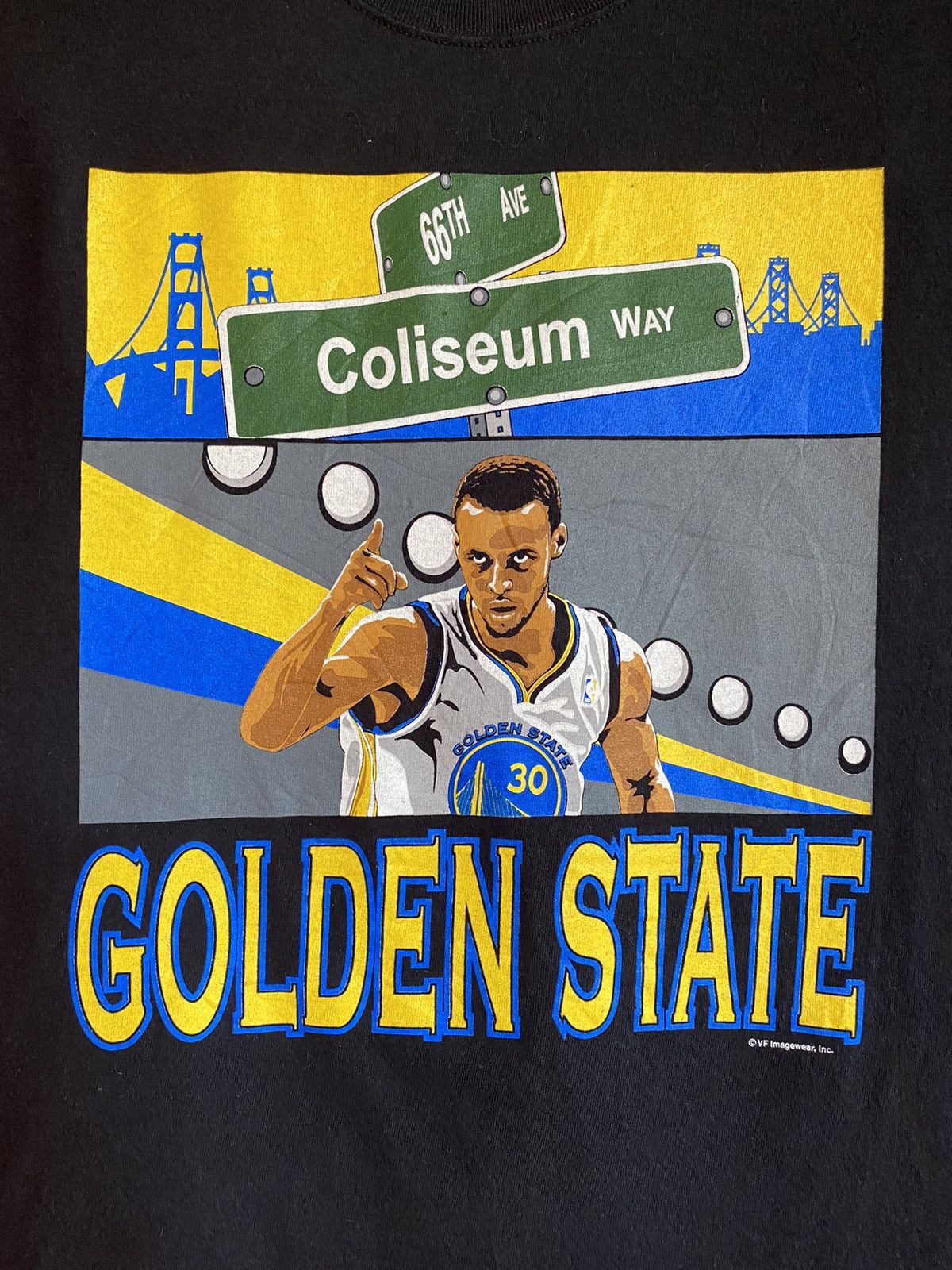 NBA × Nike NBA GOLDEN STATE BLACK SHIRT Size US M / EU 48-50 / 2 - 2 Thumbnail