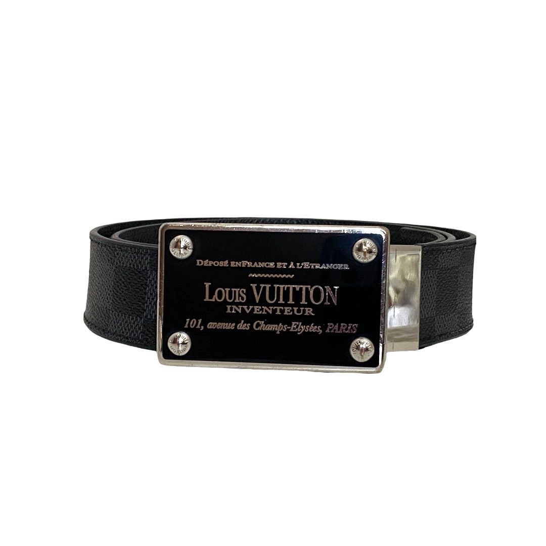 Louis Vuitton Paris M9632 Reversible Leather Belt Size 85/34