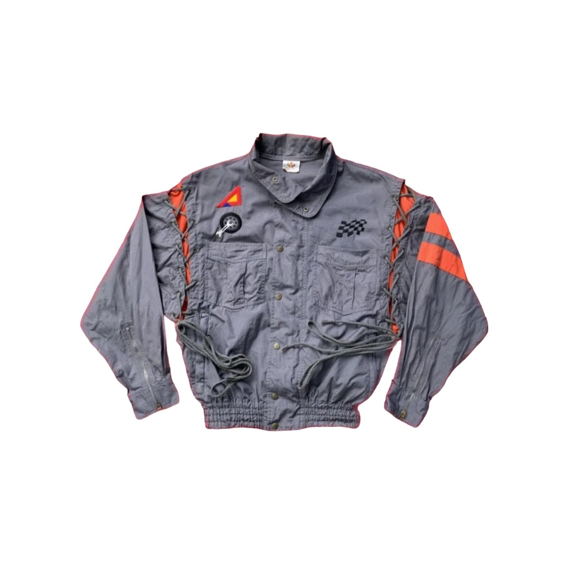 image of Alpha Cubic Racing Team Jacket in Grey, Men's (Size Medium)
