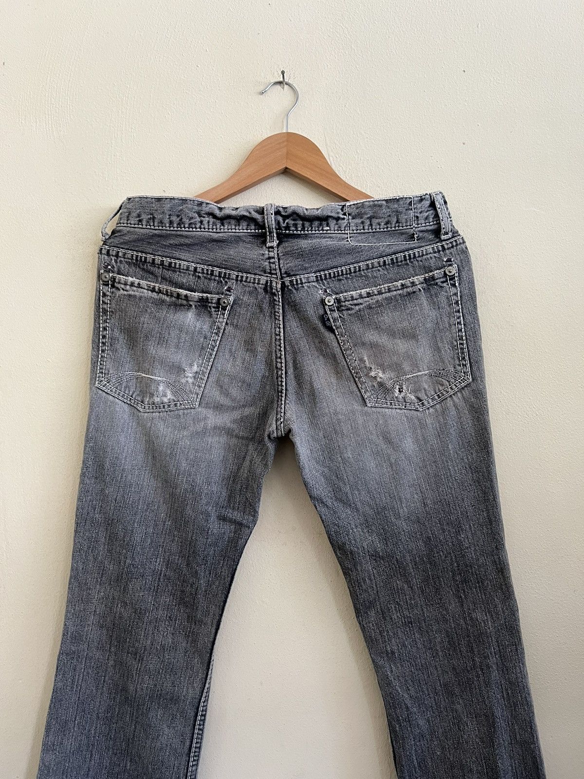 Vintage Vintage On Board Nice Distress Denim Jeans Size US 31 - 4 Thumbnail