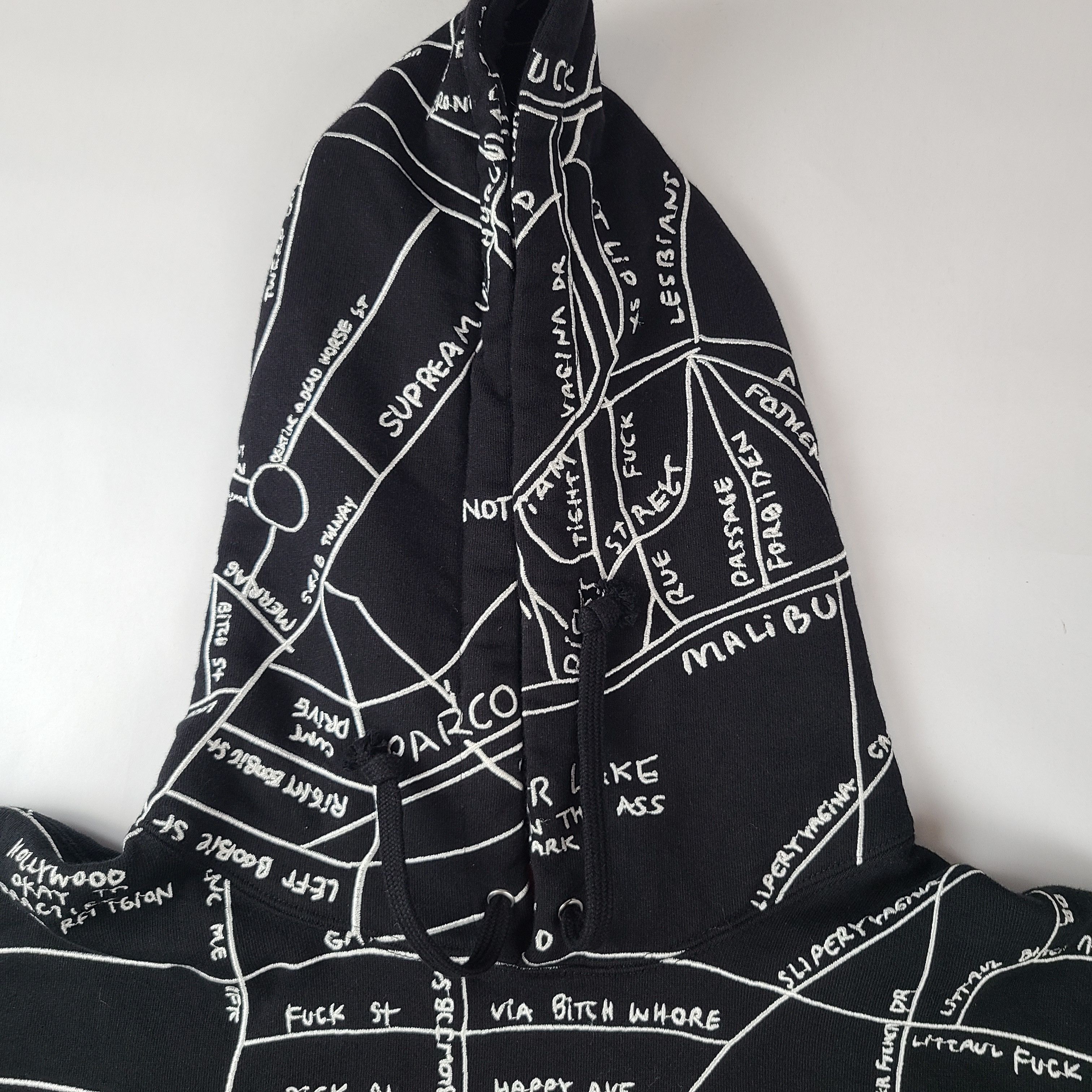 Supreme Mark Gonzales Fully embroidered map hoodie,. Size US XL / EU 56 / 4 - 4 Thumbnail