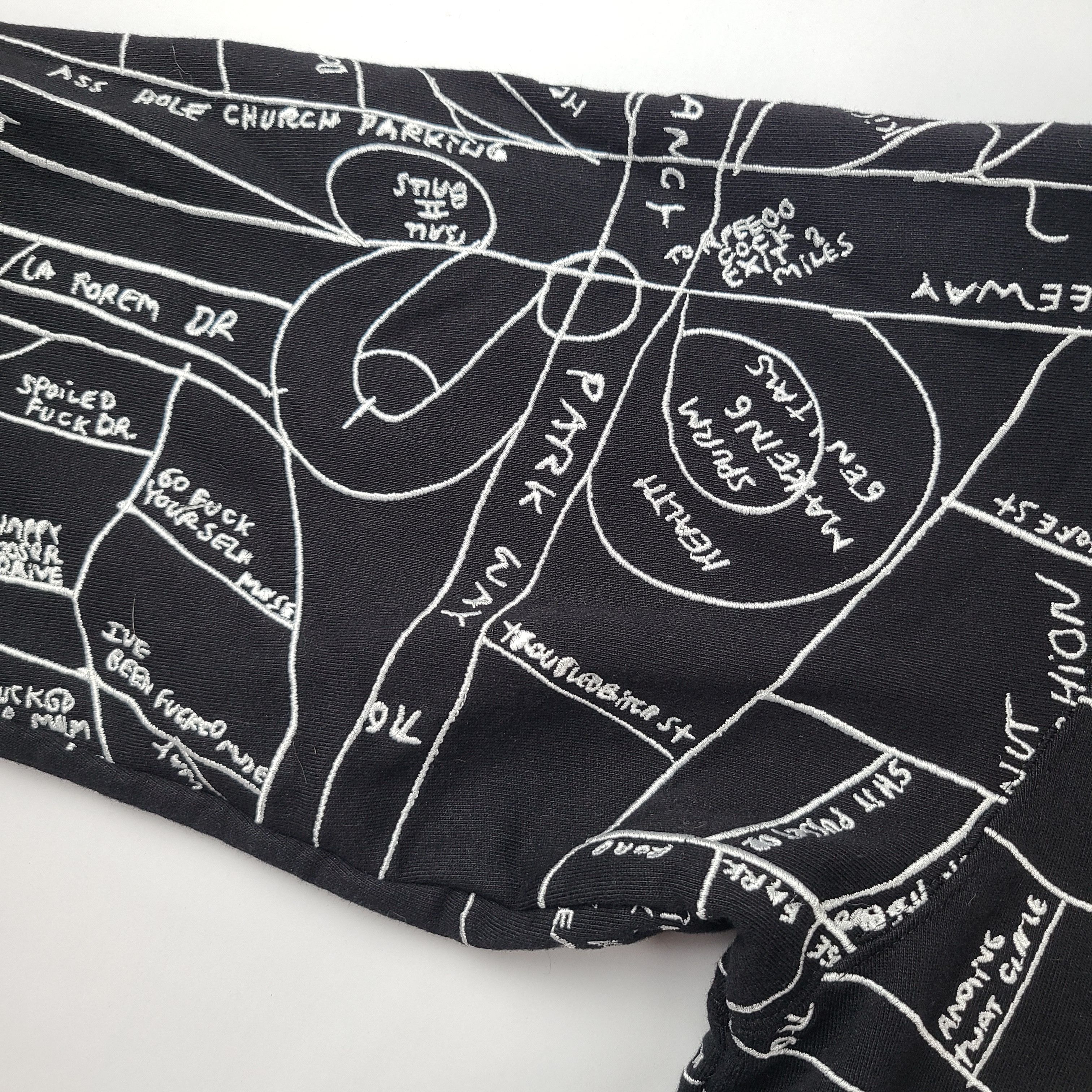 Supreme Mark Gonzales Fully embroidered map hoodie,. Size US XL / EU 56 / 4 - 5 Thumbnail