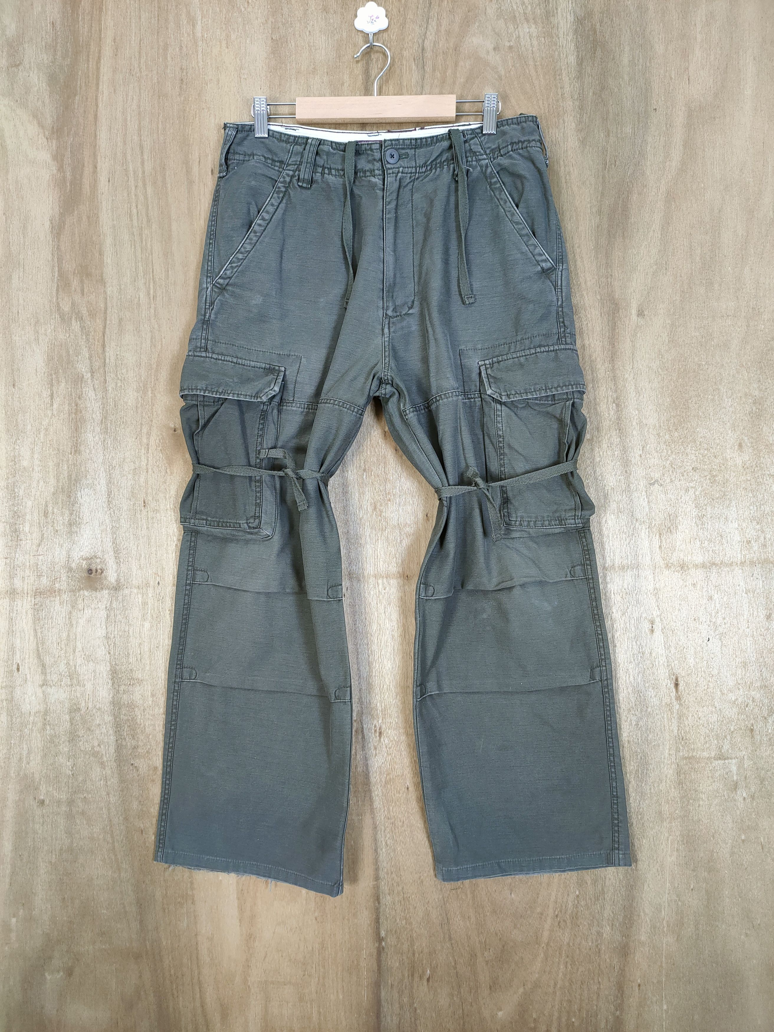 Japanese Brand × Vintage VINTAGE CHEVRE BONDAGE BAGGY CARGO PANTS Size US 32 / EU 48 - 1 Thumbnail