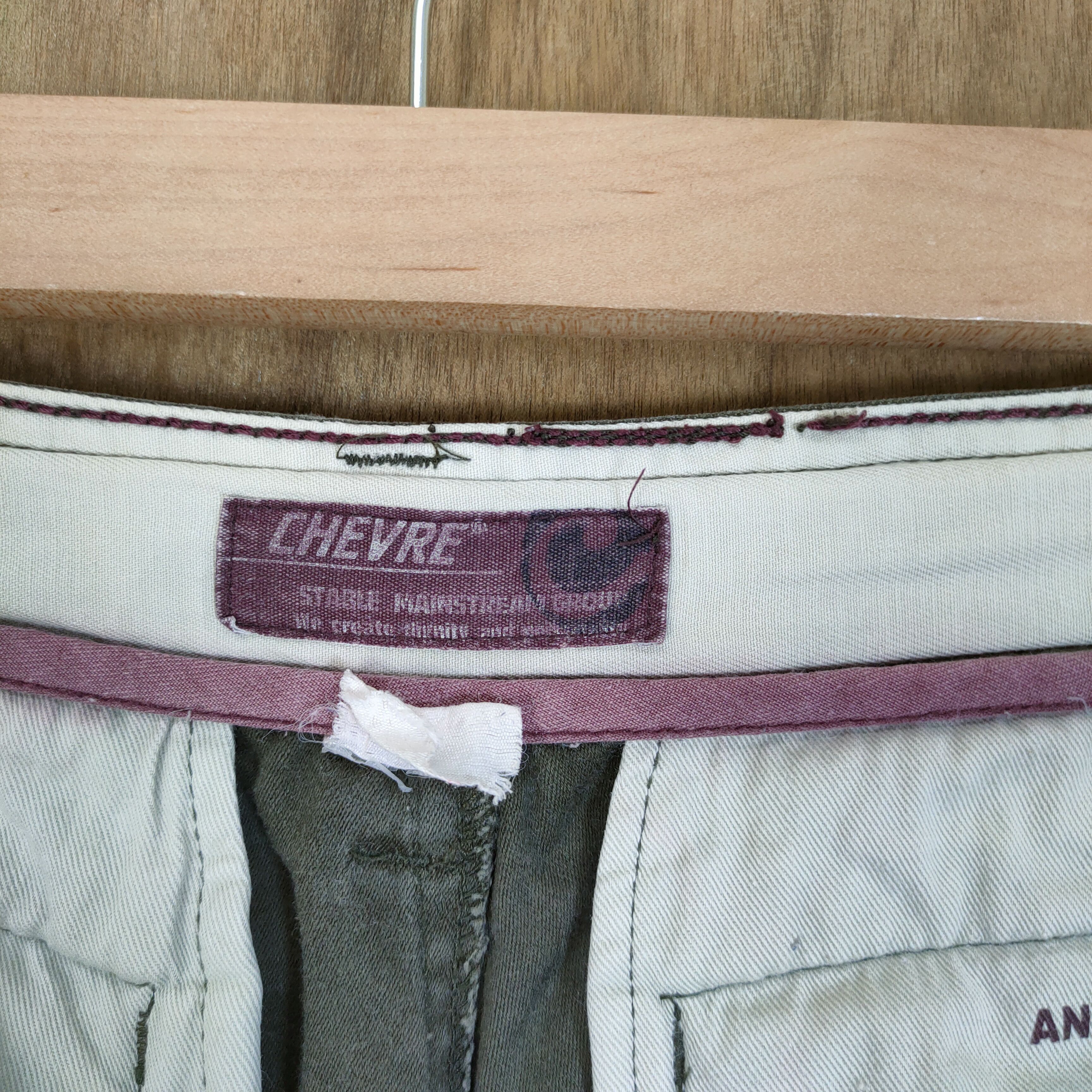Japanese Brand × Vintage VINTAGE CHEVRE BONDAGE BAGGY CARGO PANTS Size US 32 / EU 48 - 12 Thumbnail