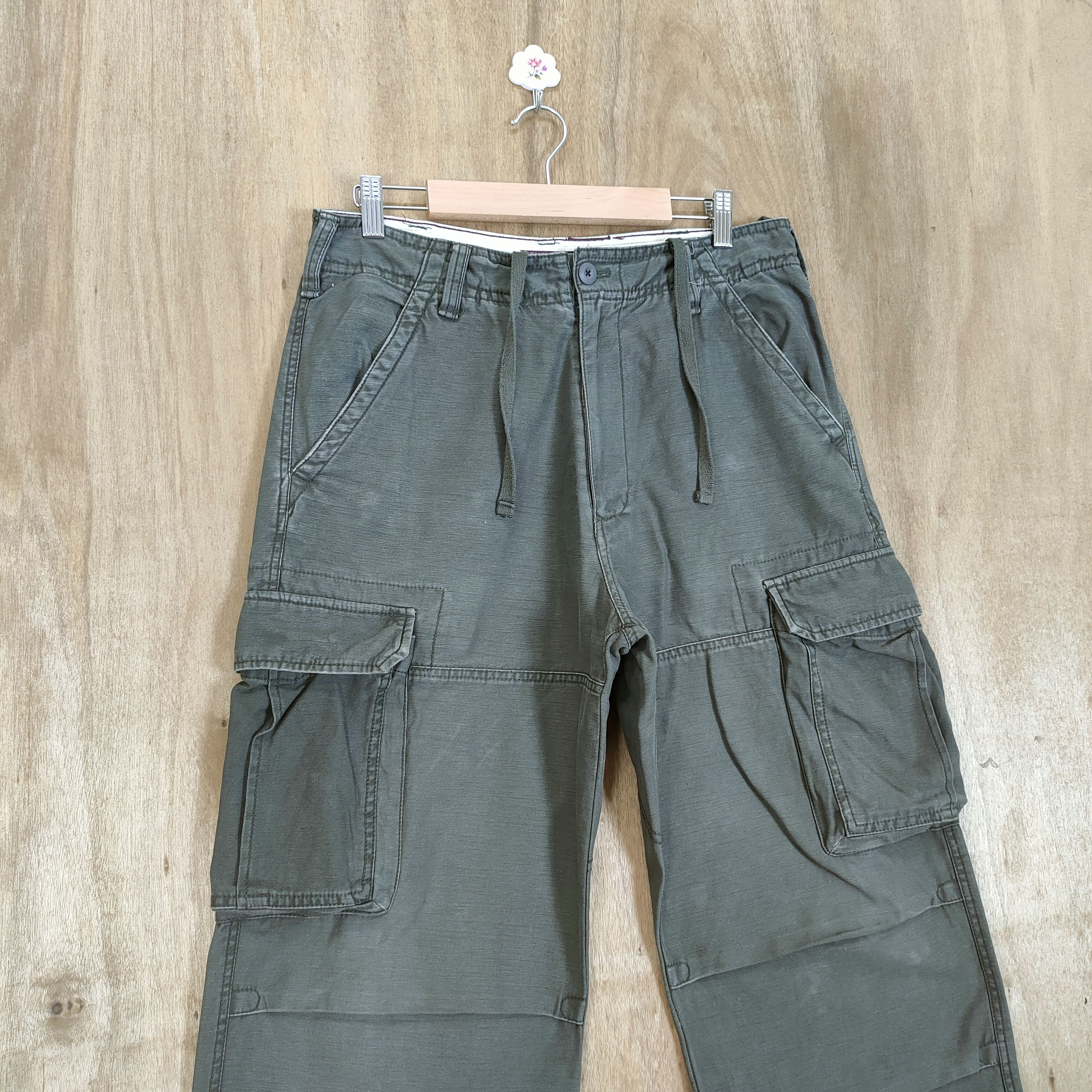 Japanese Brand × Vintage VINTAGE CHEVRE BONDAGE BAGGY CARGO PANTS Size US 32 / EU 48 - 6 Thumbnail