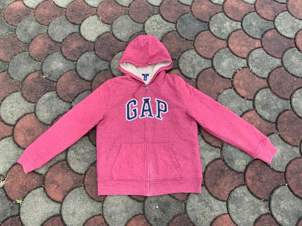Gap Vintage Gap Hoodie(sherpa Inside) Size US L / EU 52-54 / 3 - 3 Thumbnail