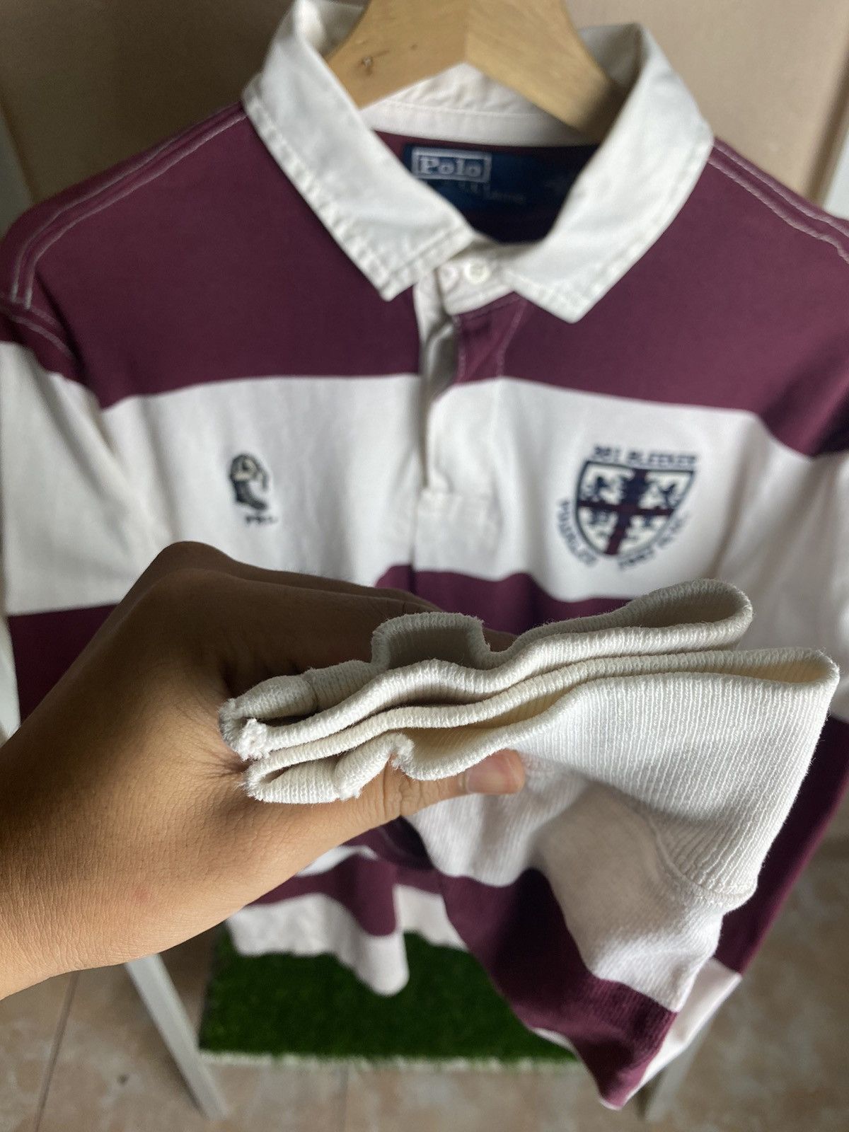 Polo Ralph Lauren Vintage Polo Ralph Lauren Stripe Rugby Size US M / EU 48-50 / 2 - 7 Thumbnail