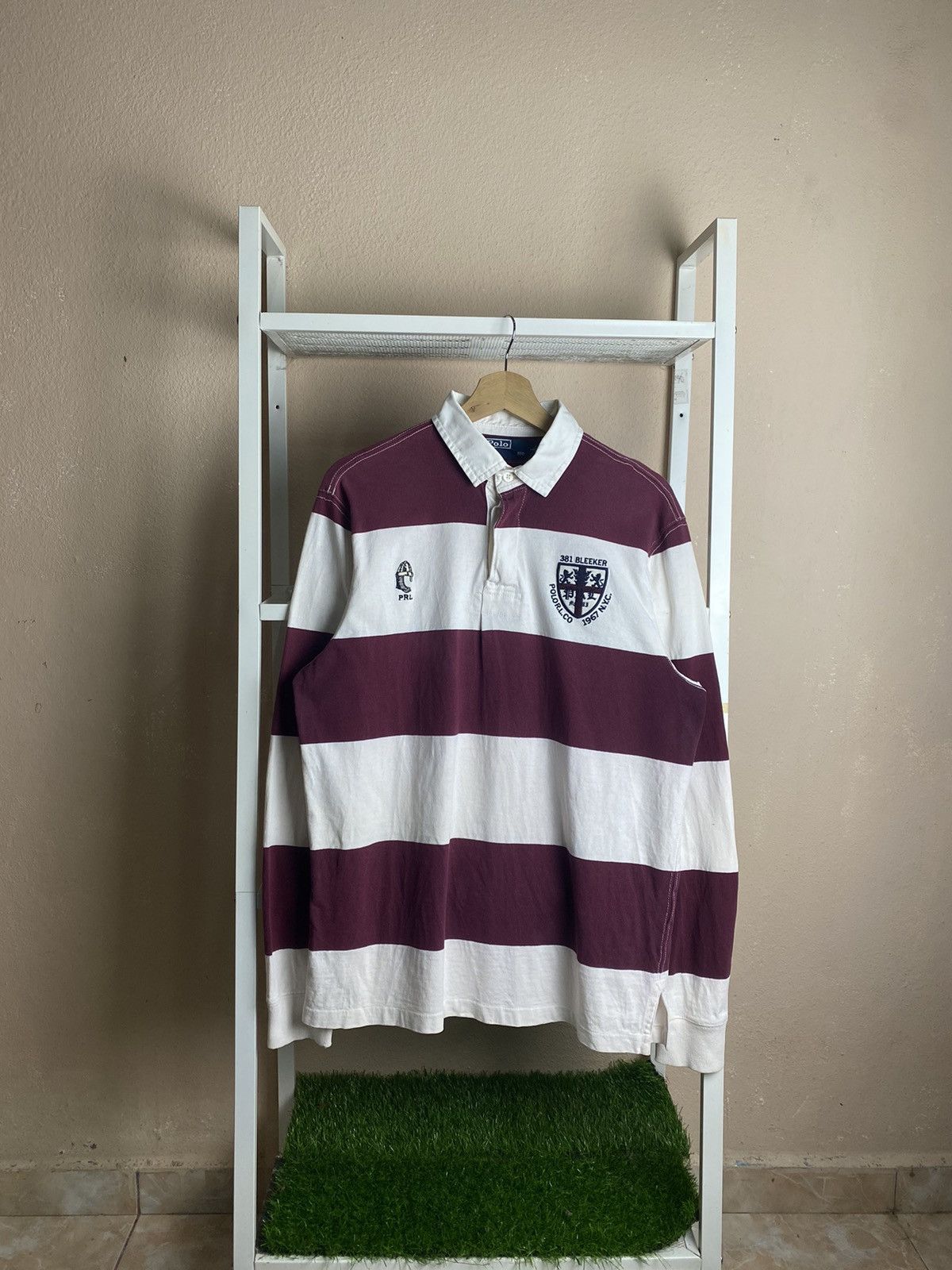 Polo Ralph Lauren Vintage Polo Ralph Lauren Stripe Rugby Size US M / EU 48-50 / 2 - 1 Thumbnail