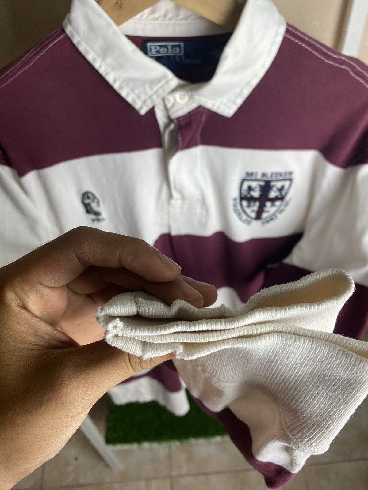 Polo Ralph Lauren Vintage Polo Ralph Lauren Stripe Rugby Size US M / EU 48-50 / 2 - 8 Thumbnail