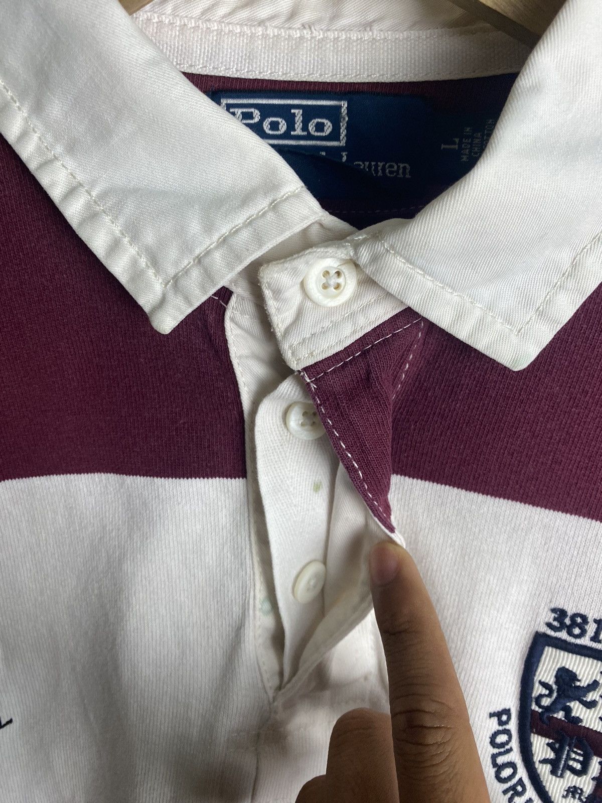 Polo Ralph Lauren Vintage Polo Ralph Lauren Stripe Rugby Size US M / EU 48-50 / 2 - 6 Thumbnail