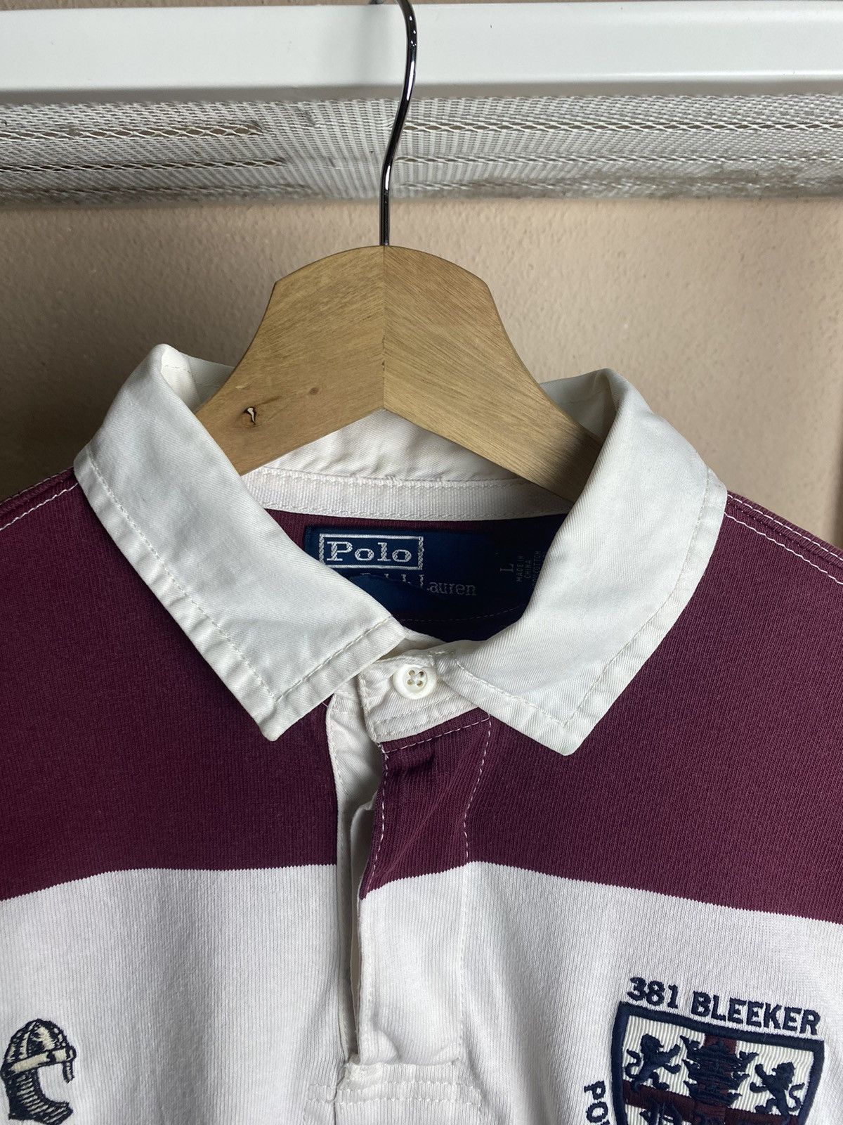 Polo Ralph Lauren Vintage Polo Ralph Lauren Stripe Rugby Size US M / EU 48-50 / 2 - 5 Thumbnail