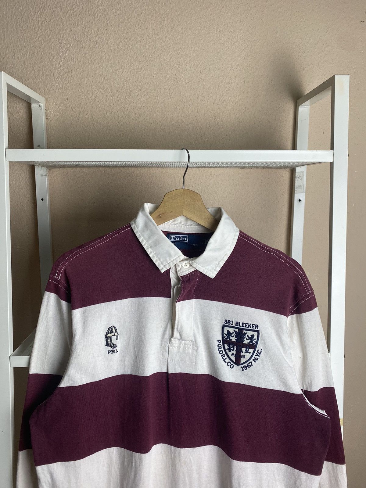 Polo Ralph Lauren Vintage Polo Ralph Lauren Stripe Rugby Size US M / EU 48-50 / 2 - 2 Thumbnail