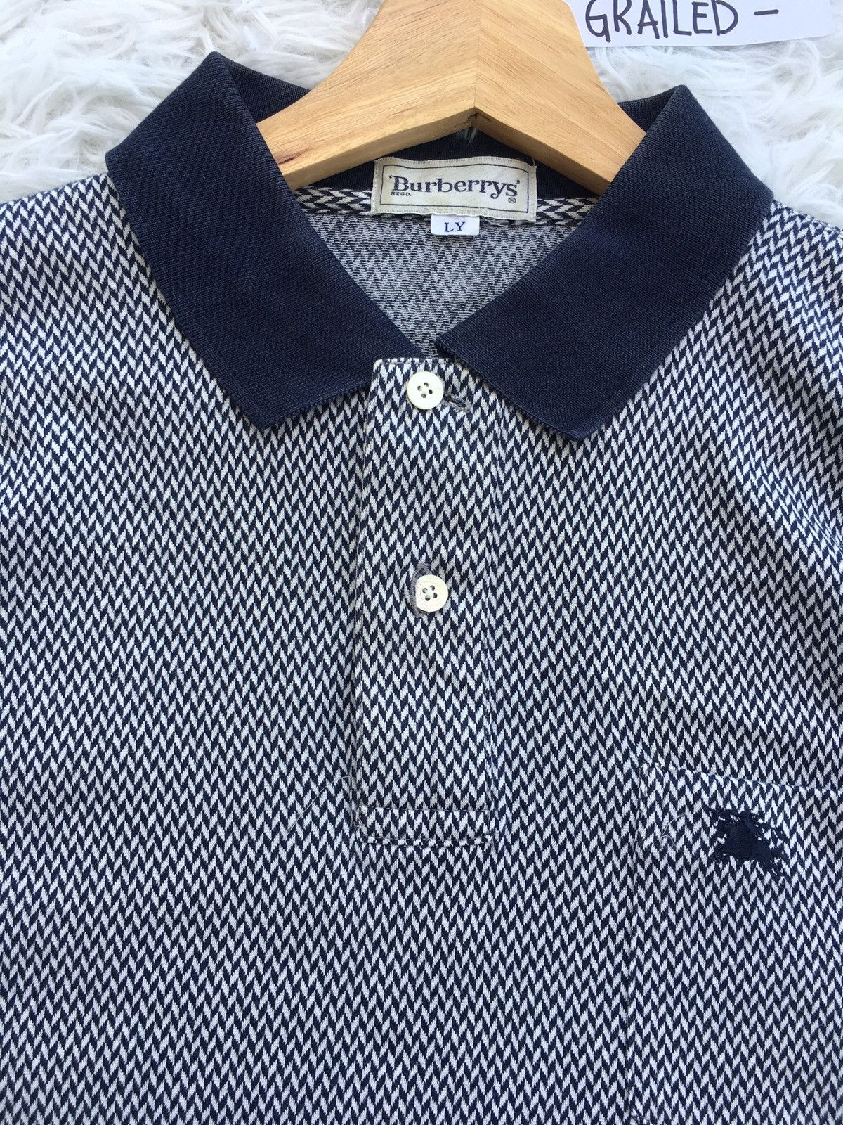 Burberry Rare Vintage Burberry Polo Shirt Size US L / EU 52-54 / 3 - 8 Thumbnail