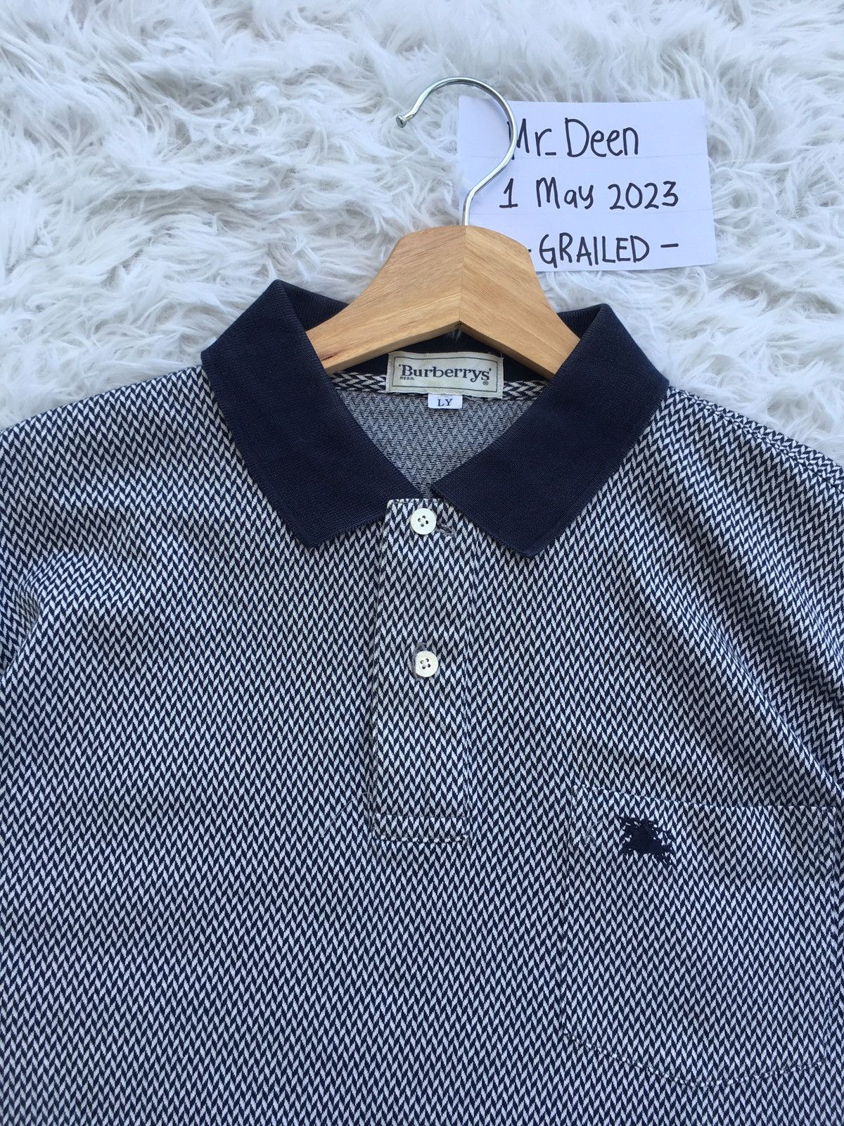 Burberry Rare Vintage Burberry Polo Shirt Size US L / EU 52-54 / 3 - 1 Thumbnail
