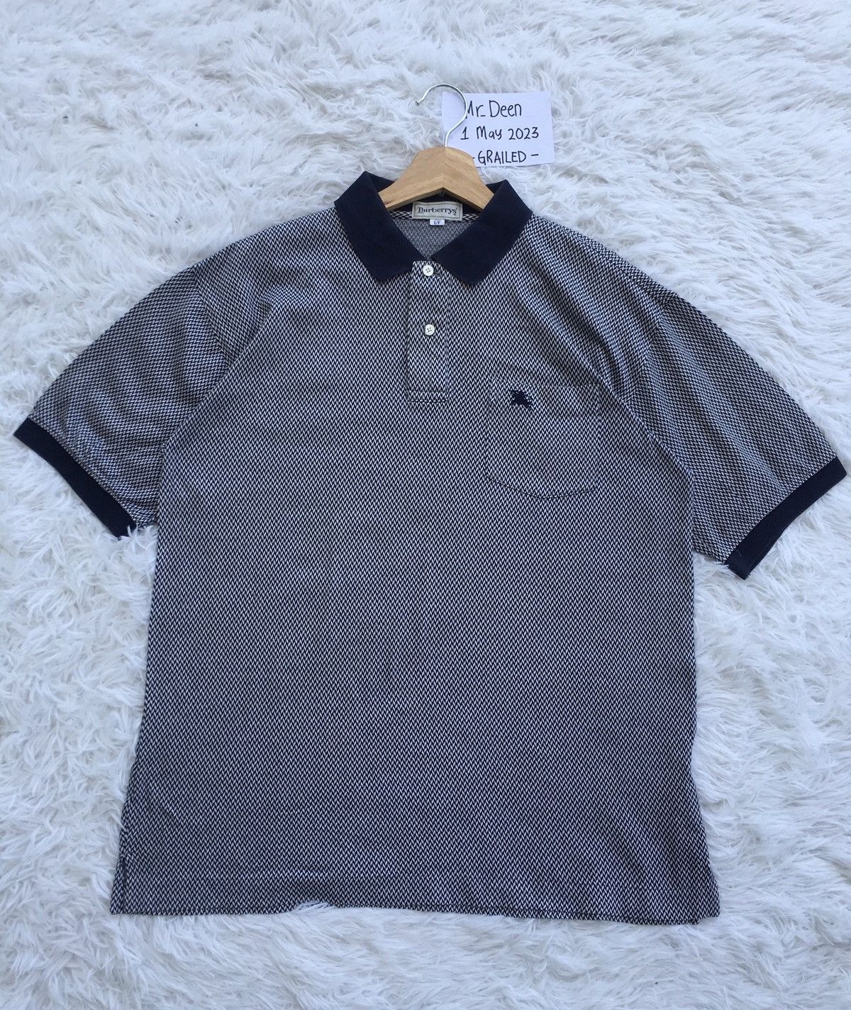 Burberry Rare Vintage Burberry Polo Shirt Size US L / EU 52-54 / 3 - 2 Thumbnail