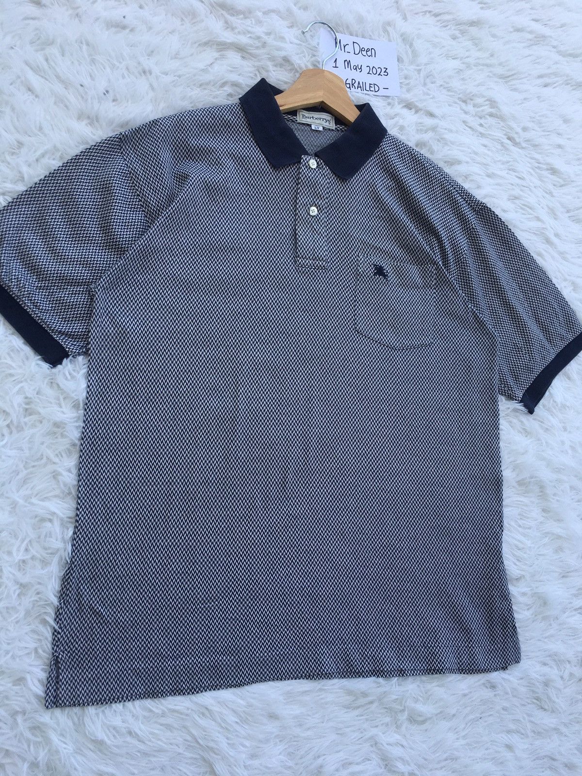 Burberry Rare Vintage Burberry Polo Shirt Size US L / EU 52-54 / 3 - 5 Thumbnail