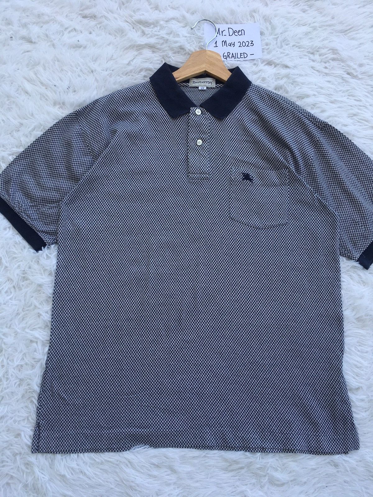 Burberry Rare Vintage Burberry Polo Shirt Size US L / EU 52-54 / 3 - 4 Thumbnail