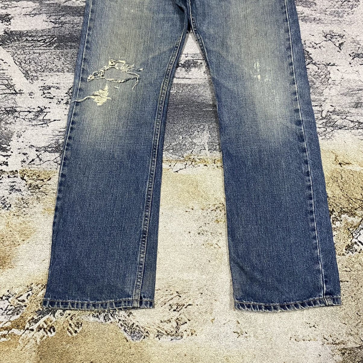 Levi's × Vintage Vintage Levis 514 Slim Stright Distressed Jeans Size US 32 / EU 48 - 8 Thumbnail