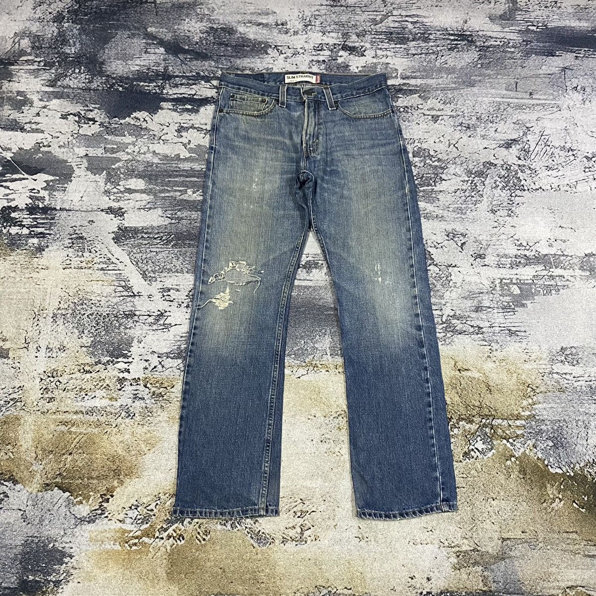 Levi's × Vintage Vintage Levis 514 Slim Stright Distressed Jeans Size US 32 / EU 48 - 1 Thumbnail