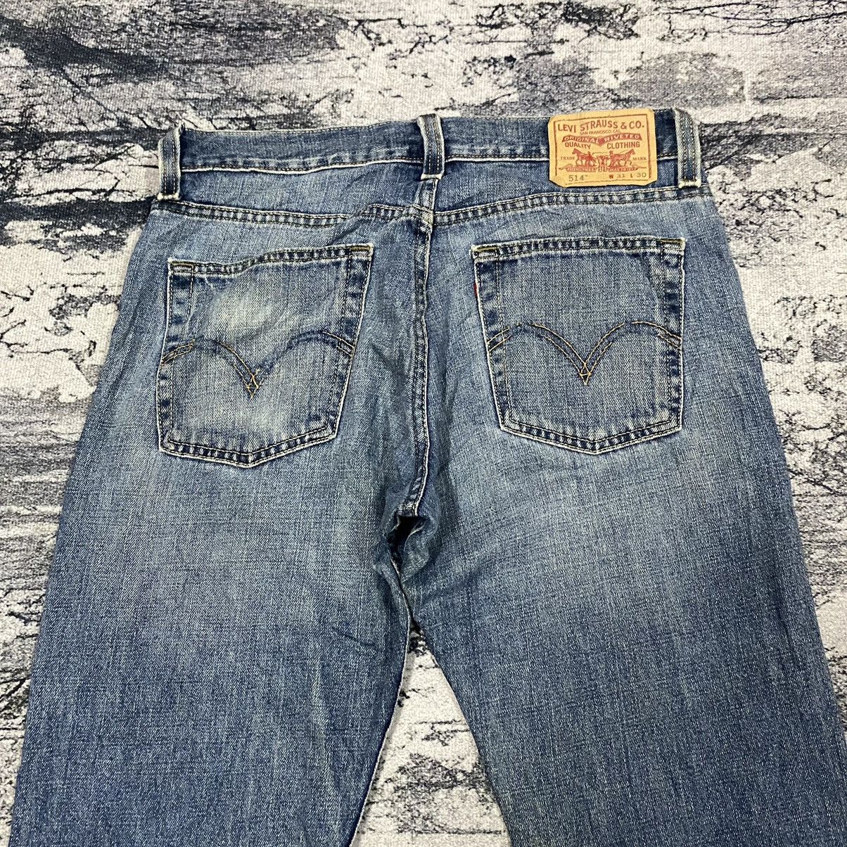 Levi's × Vintage Vintage Levis 514 Slim Stright Distressed Jeans Size US 32 / EU 48 - 13 Thumbnail