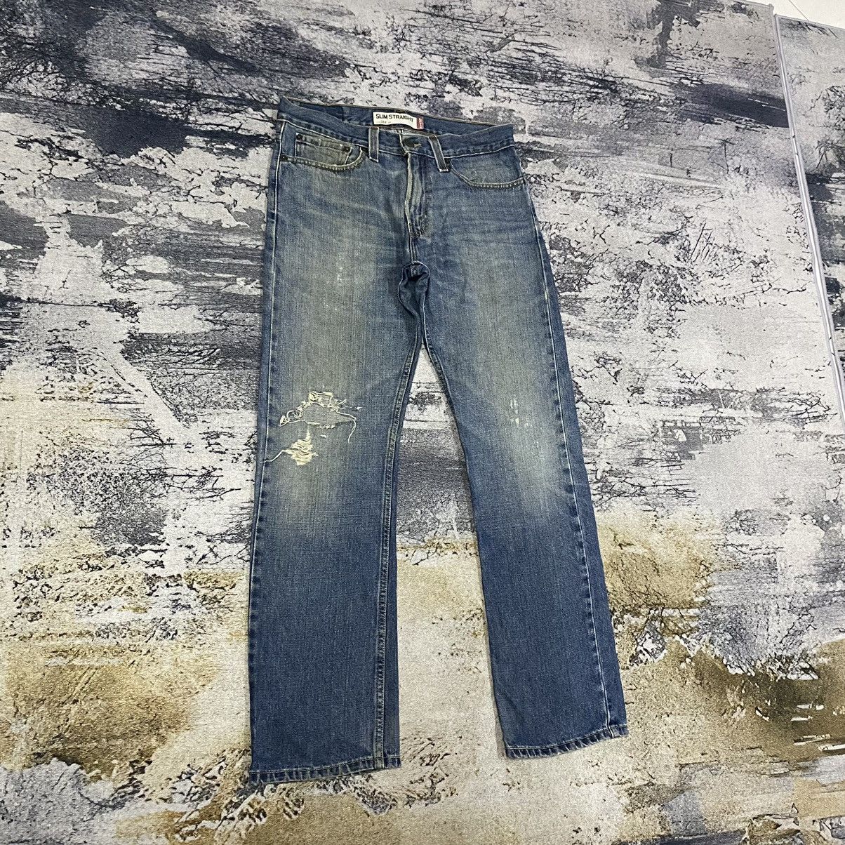 Levi's × Vintage Vintage Levis 514 Slim Stright Distressed Jeans Size US 32 / EU 48 - 4 Thumbnail