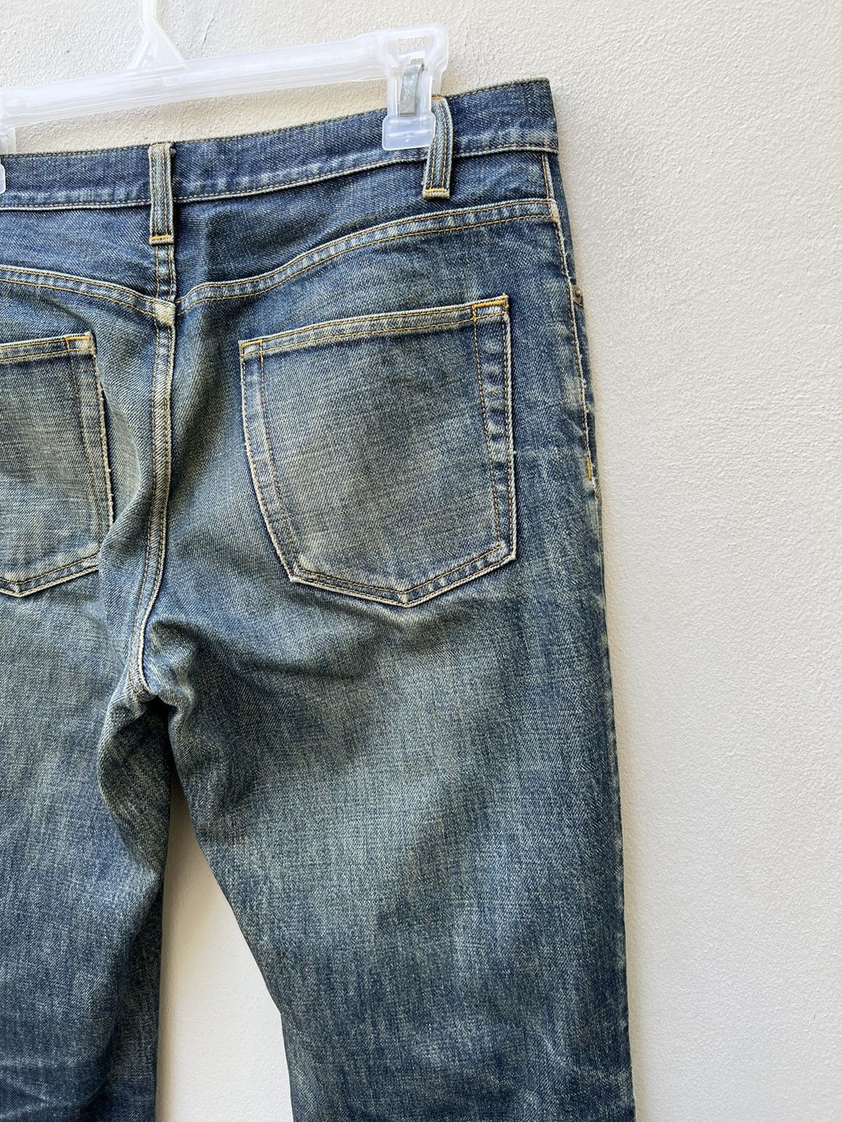 Helmut Lang Vintage 1997 Helmut Lang Mud Denim Dirty Jeans Size US 31 - 16 Thumbnail
