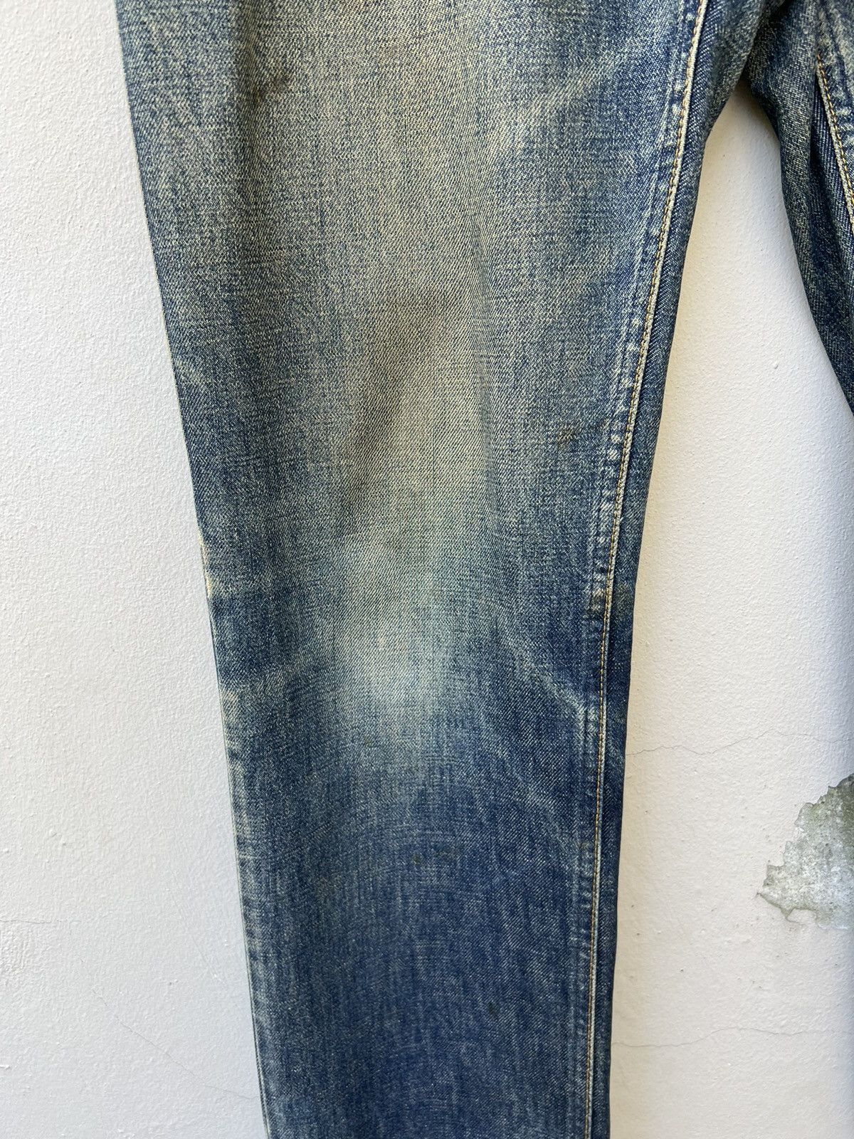 Helmut Lang Vintage 1997 Helmut Lang Mud Denim Dirty Jeans Size US 31 - 8 Thumbnail