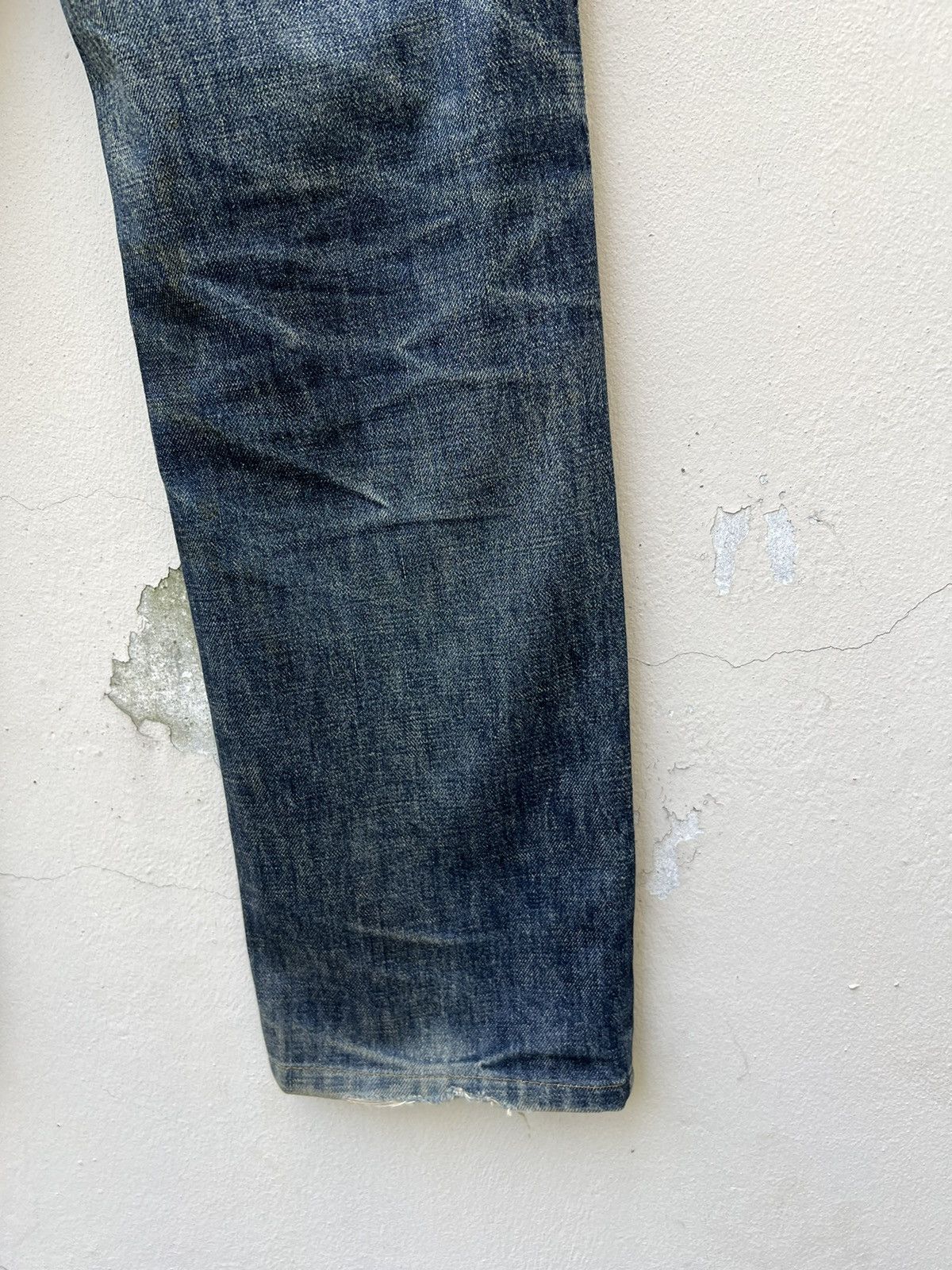 Helmut Lang Vintage 1997 Helmut Lang Mud Denim Dirty Jeans Size US 31 - 17 Thumbnail