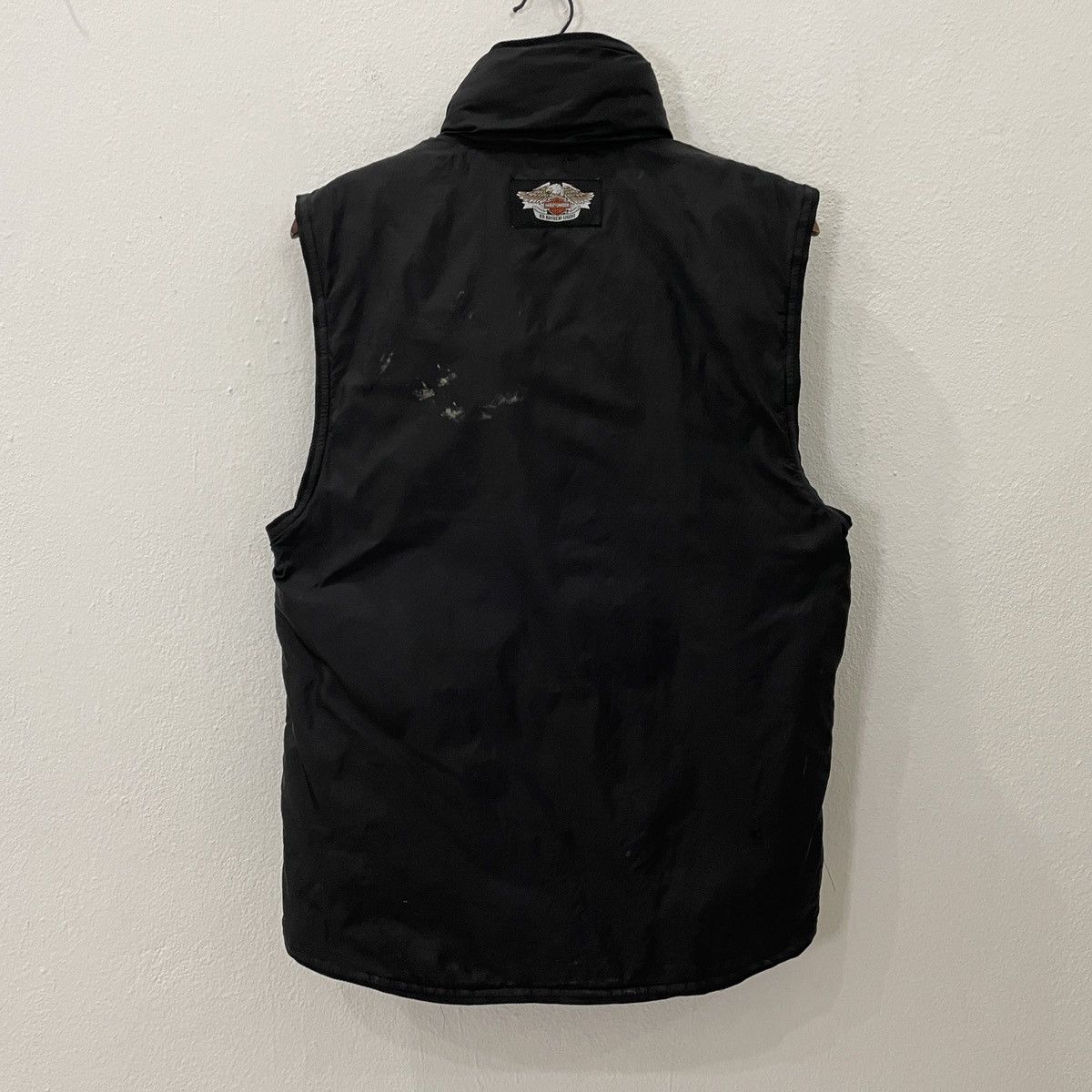 Harley Davidson × Vintage Vintage Harley Davidson Distressed Sleeveless Jacket Size US S / EU 44-46 / 1 - 8 Thumbnail