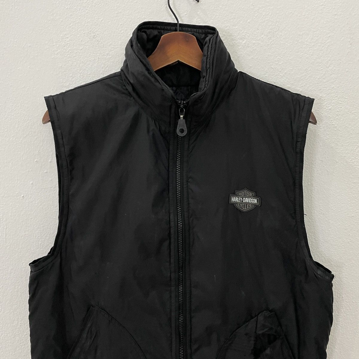 Harley Davidson × Vintage Vintage Harley Davidson Distressed Sleeveless Jacket Size US S / EU 44-46 / 1 - 2 Thumbnail