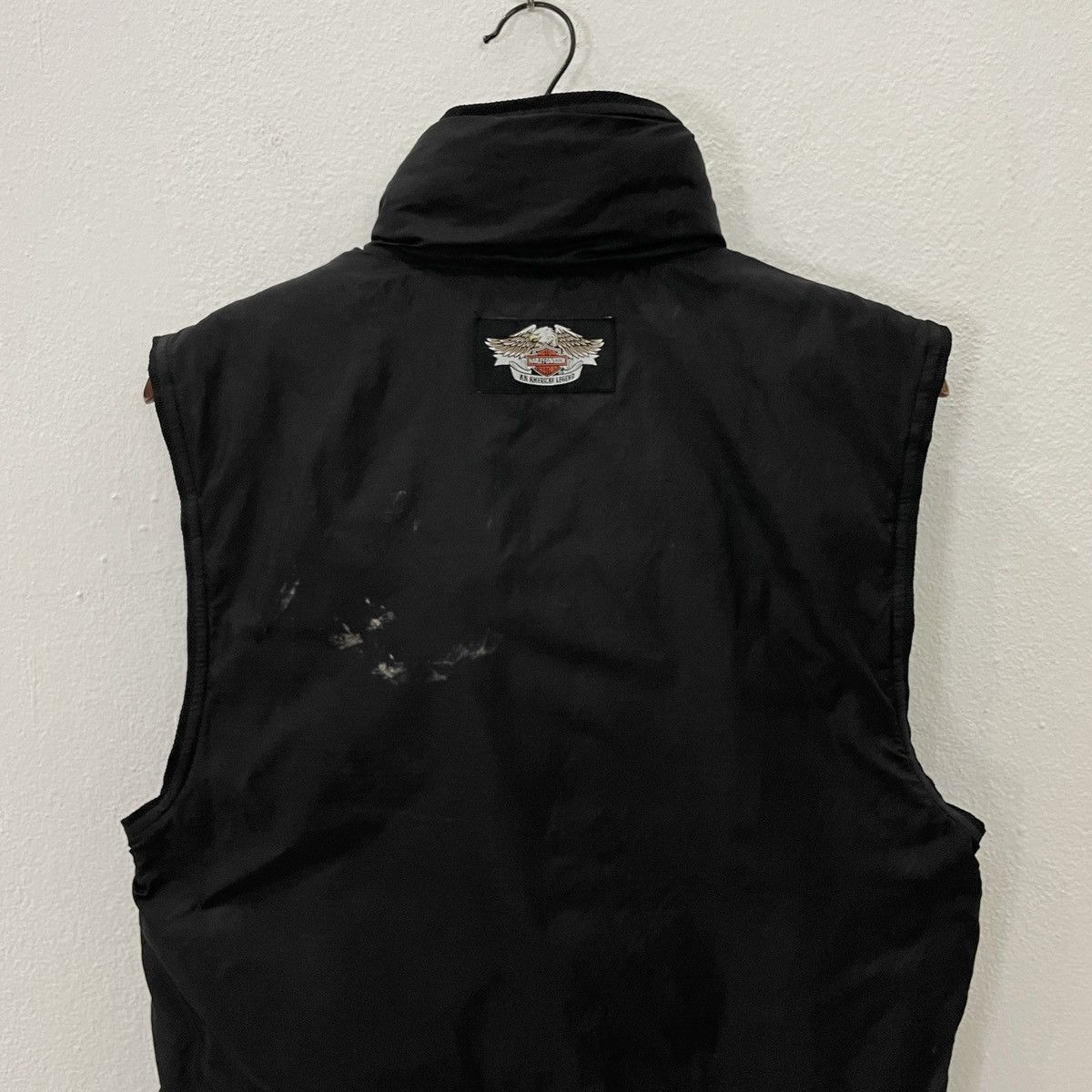 Harley Davidson × Vintage Vintage Harley Davidson Distressed Sleeveless Jacket Size US S / EU 44-46 / 1 - 9 Thumbnail