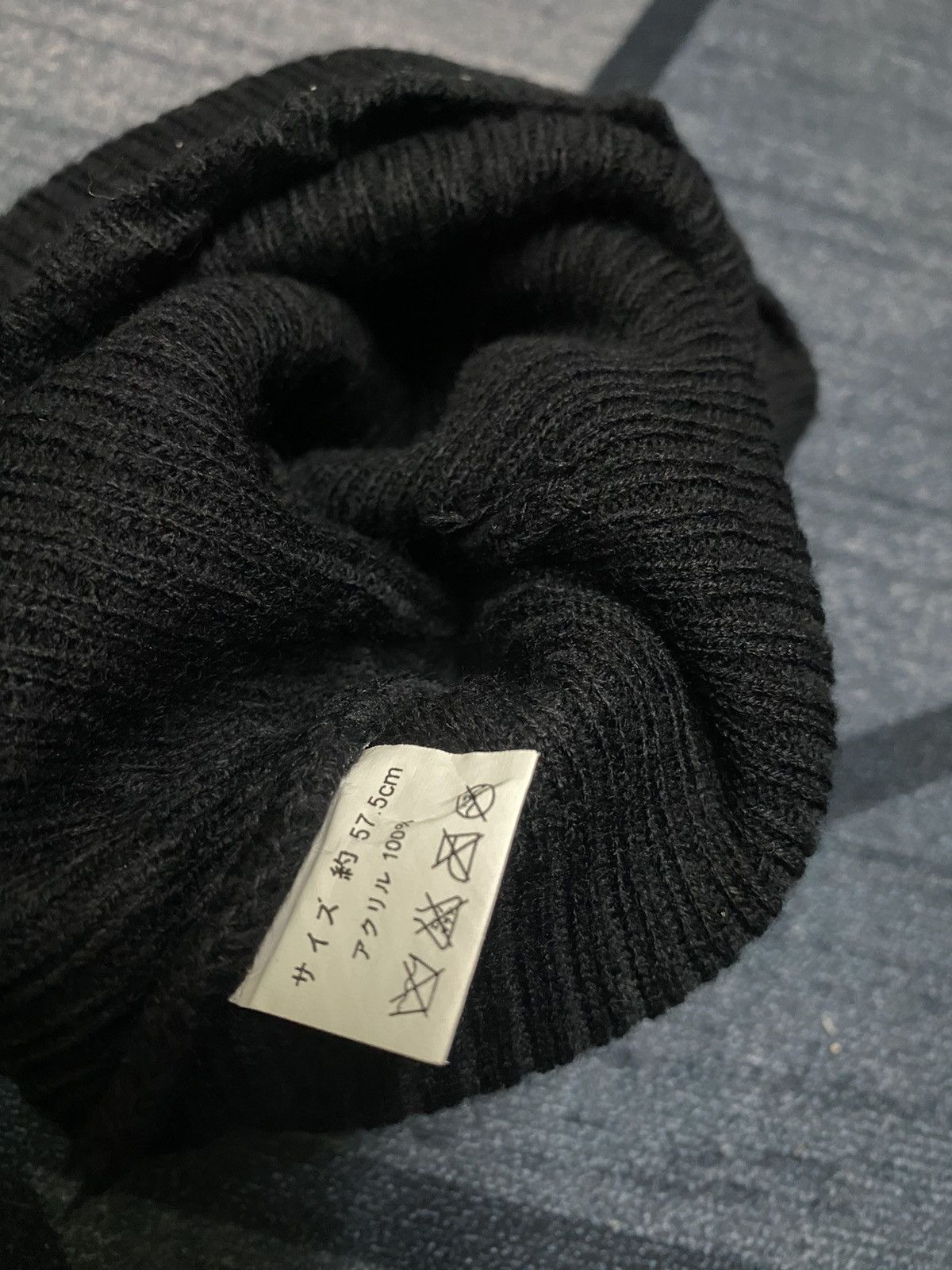 Japanese Brand SKULL Skeleton Sparkling Punk Japanese Beanie Hat Size ONE SIZE - 6 Thumbnail