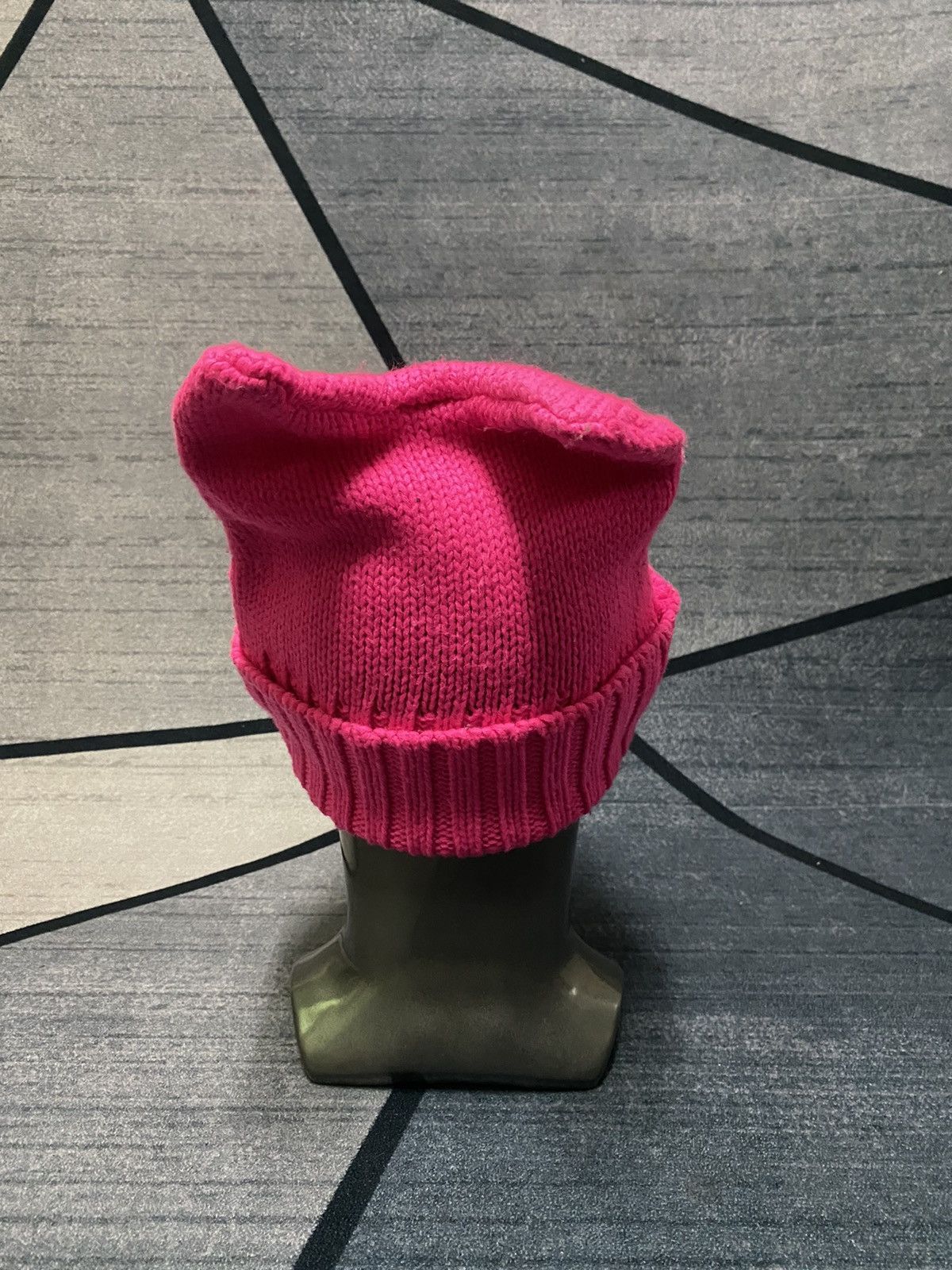 Japanese Brand Hot Pink Bunny Ears Horn Devil Beanie Hat Size ONE SIZE - 4 Thumbnail