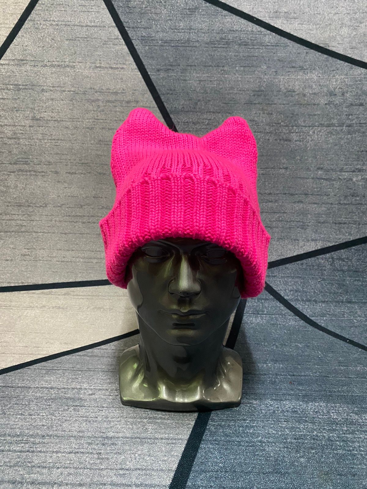 Pre-owned Streetwear Hot Pink Bunny Ears Horn Devil Beanie Hat