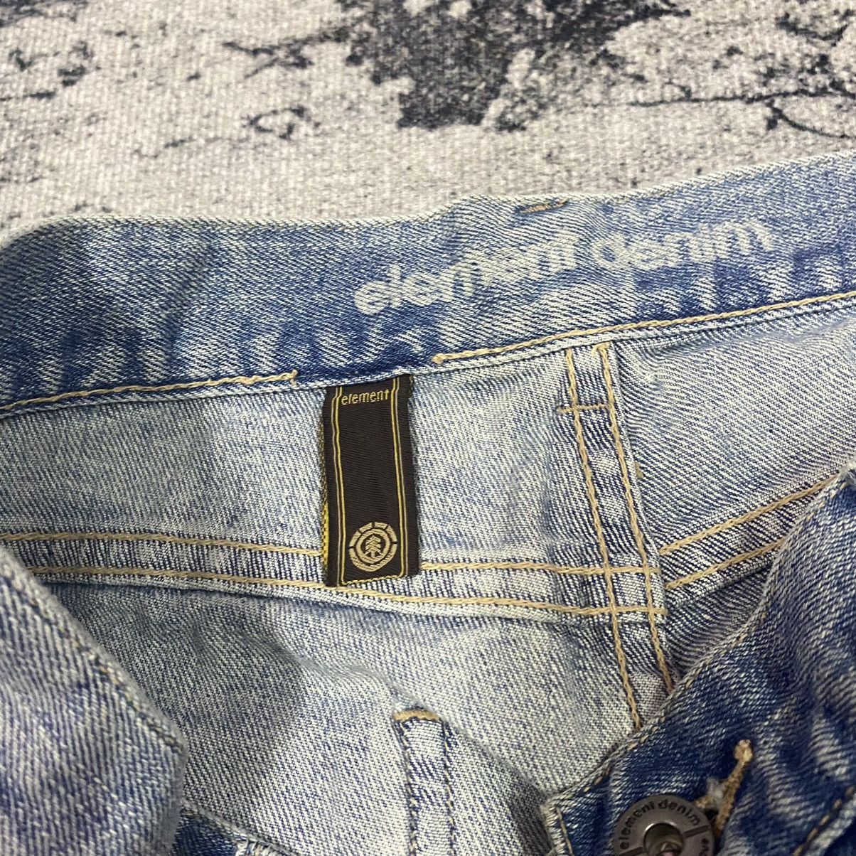 Element × Japanese Brand × Vintage Vintage Japanese Skate Element Flare Denim Jeans Size 30" / US 8 / IT 44 - 7 Thumbnail