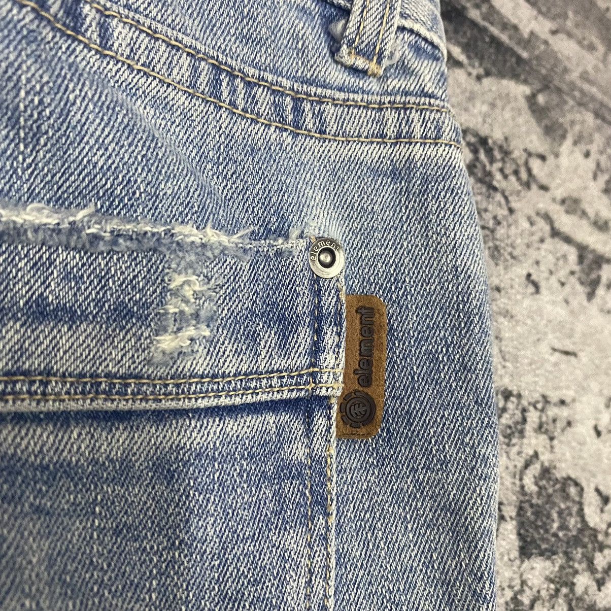 Element × Japanese Brand × Vintage Vintage Japanese Skate Element Flare Denim Jeans Size 30" / US 8 / IT 44 - 13 Thumbnail