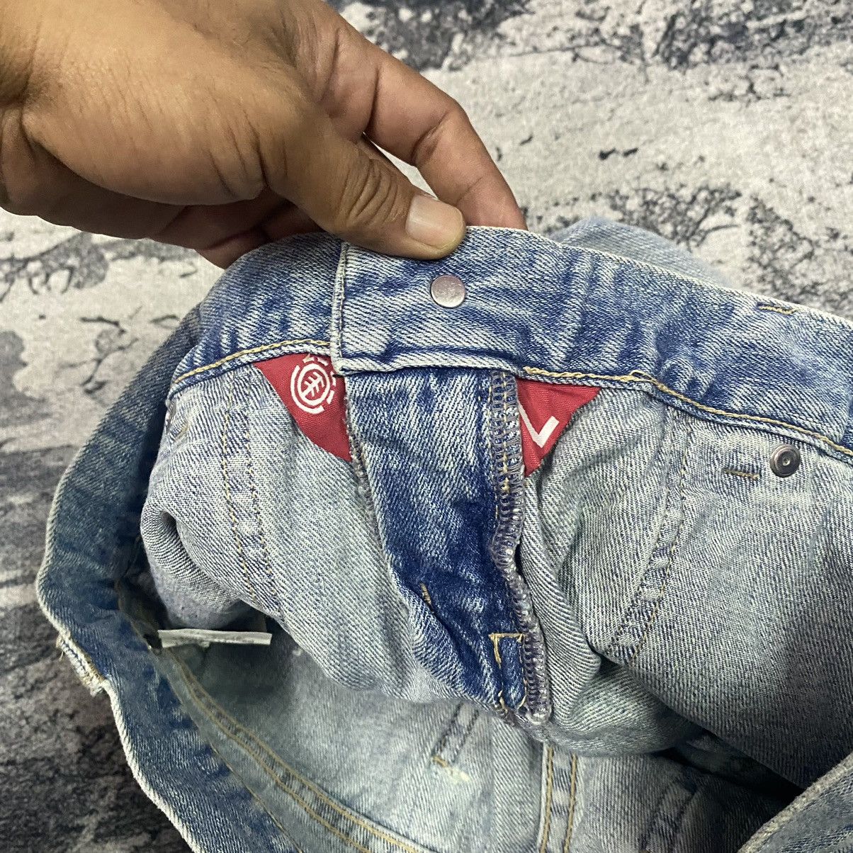 Element × Japanese Brand × Vintage Vintage Japanese Skate Element Flare Denim Jeans Size 30" / US 8 / IT 44 - 8 Thumbnail