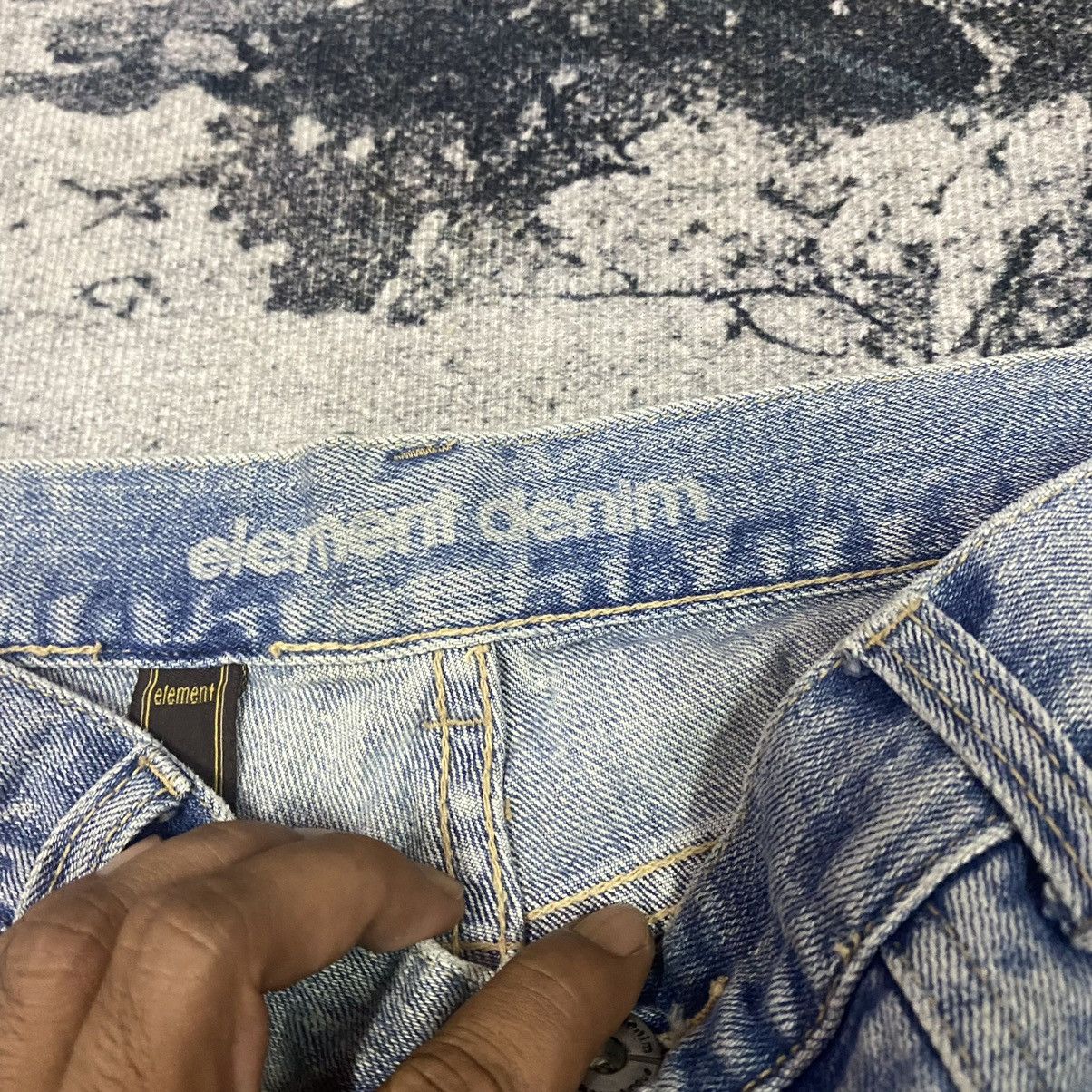 Element × Japanese Brand × Vintage Vintage Japanese Skate Element Flare Denim Jeans Size 30" / US 8 / IT 44 - 6 Thumbnail