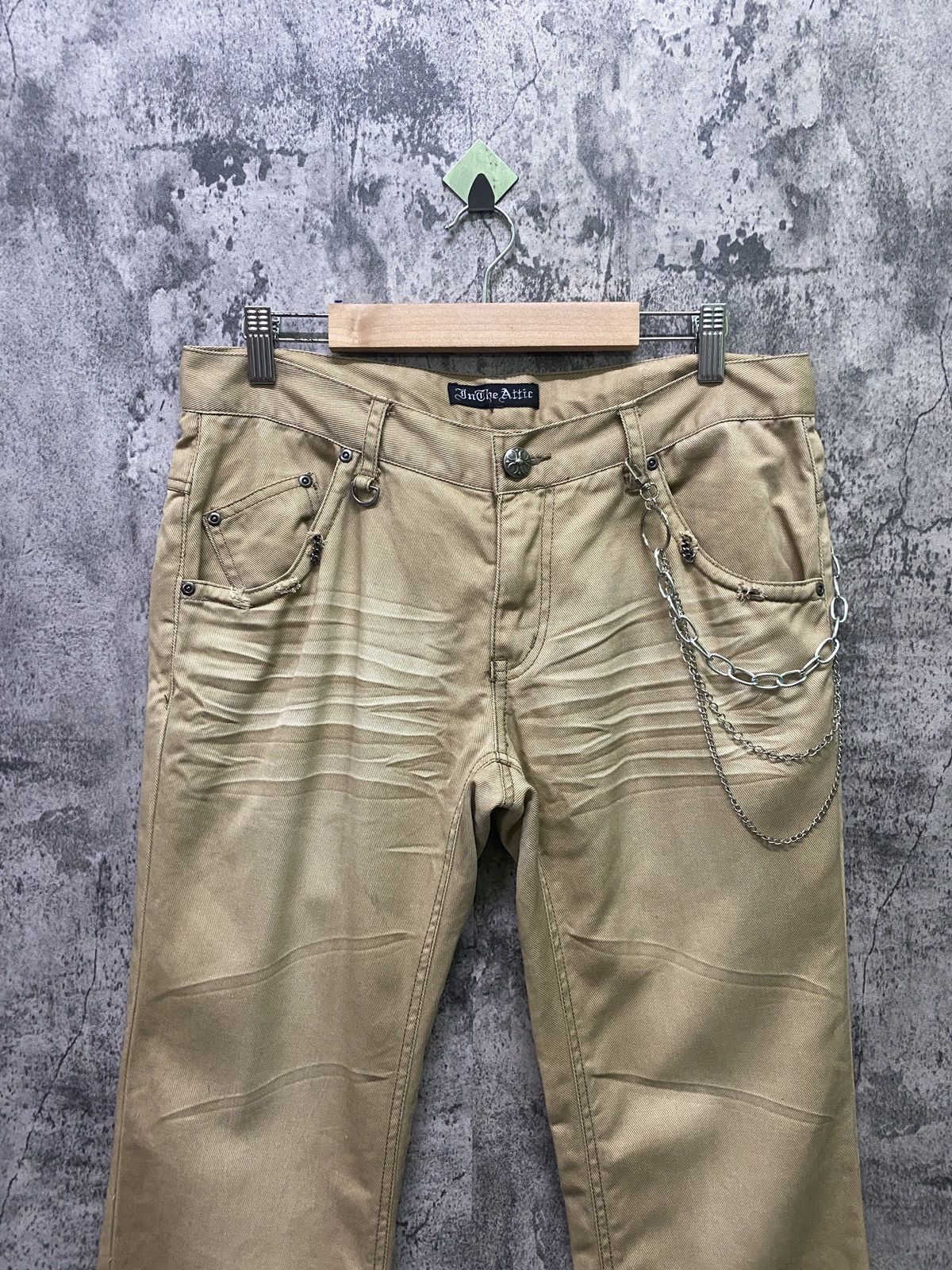In The Attic × Japanese Brand × Seditionaries Japan IN THE ATTIC Chain Buckle Back Pants Size US 32 / EU 48 - 3 Thumbnail