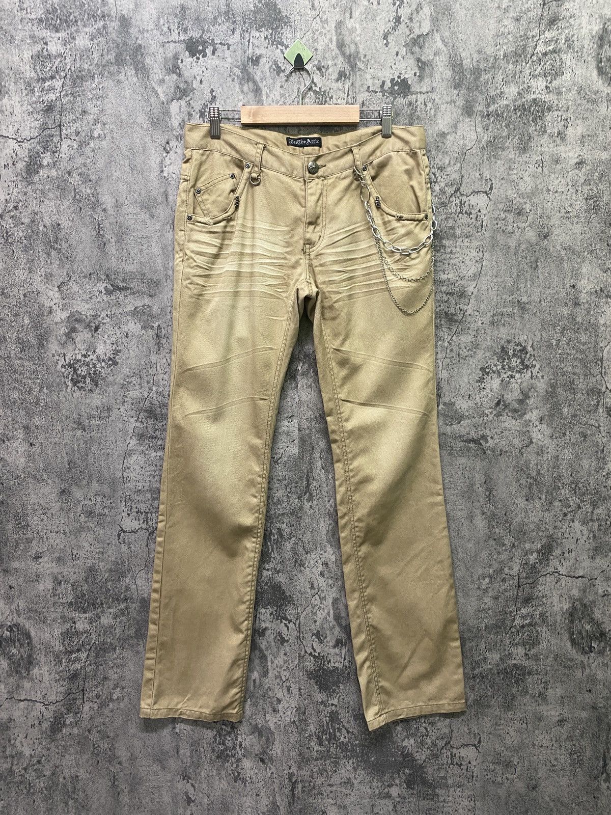 In The Attic × Japanese Brand × Seditionaries Japan IN THE ATTIC Chain Buckle Back Pants Size US 32 / EU 48 - 1 Thumbnail