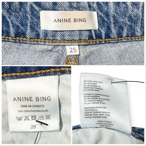 Anine Bing New with tag, Anine Bing Betty High Rise Relaxed Slim Jeans, Size 25" / US 0 / IT 36 - 10 Thumbnail