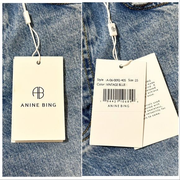 Anine Bing New with tag, Anine Bing Betty High Rise Relaxed Slim Jeans, Size 25" / US 0 / IT 36 - 8 Thumbnail