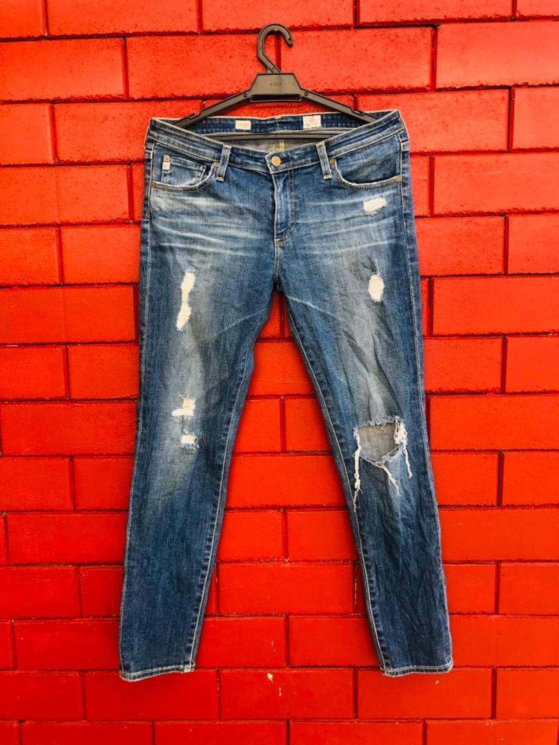 AG Adriano Goldschmied × Japanese Brand × Vintage Vinatge Adriano Goldschmied Distressed Denim Fashion Style Size US 32 / EU 48 - 1 Thumbnail