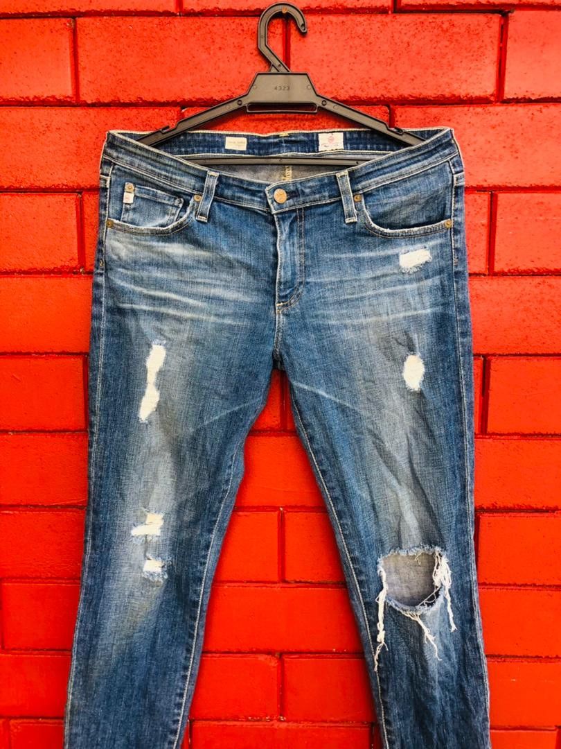 AG Adriano Goldschmied × Japanese Brand × Vintage Vinatge Adriano Goldschmied Distressed Denim Fashion Style Size US 32 / EU 48 - 3 Thumbnail