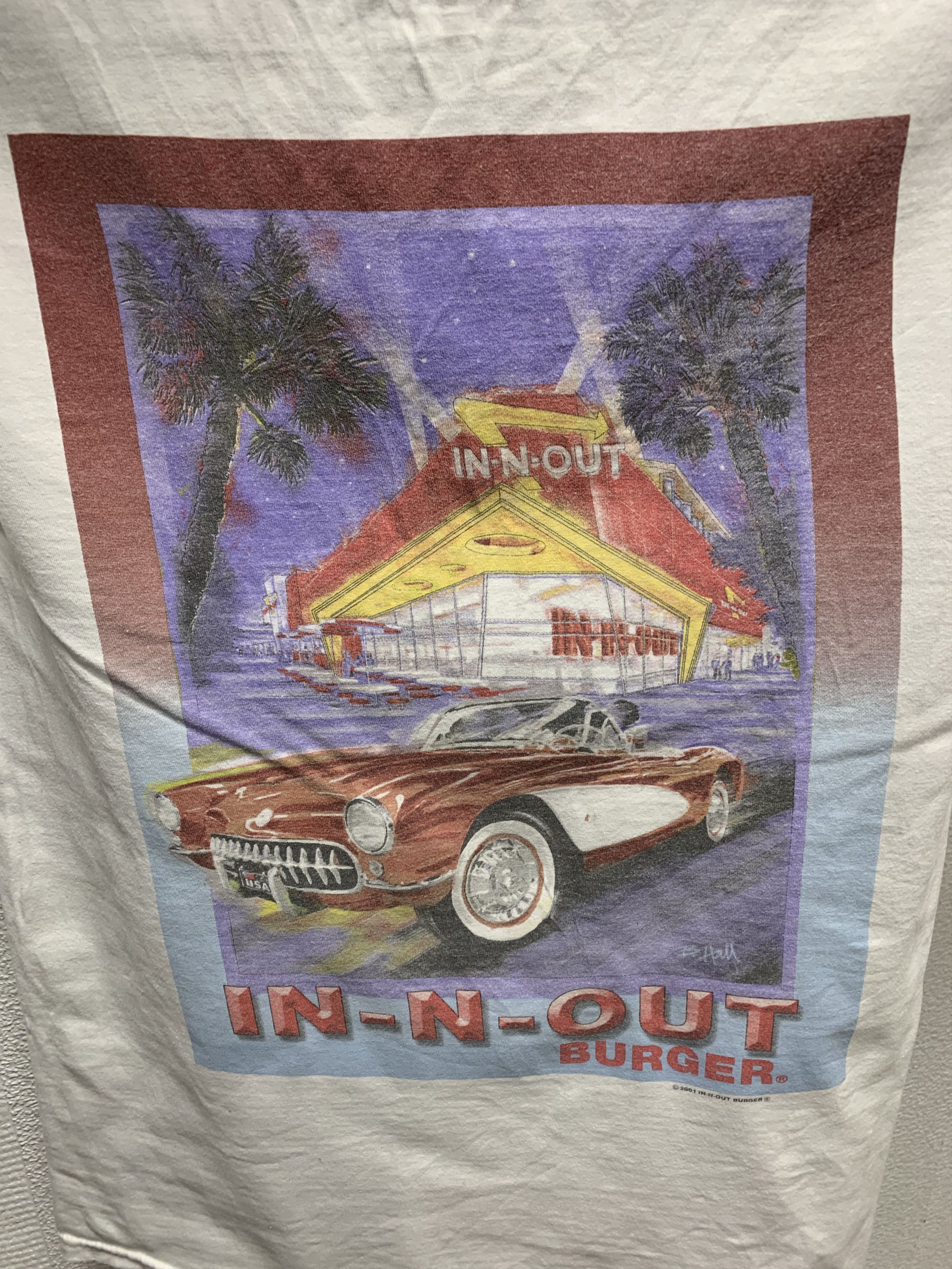 Vintage In N Out vintage burger 2001 t-shirt M size Size US M / EU 48-50 / 2 - 5 Thumbnail