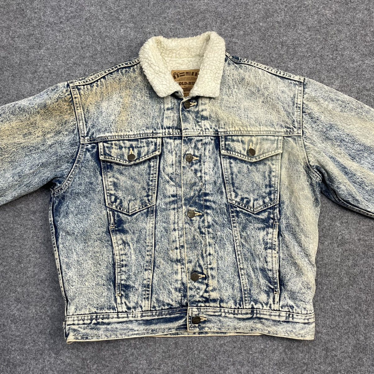 Japanese Brand × Vintage Gold Rush Acid Wash Jeans Sherpa Jacket Size US M / EU 48-50 / 2 - 3 Thumbnail