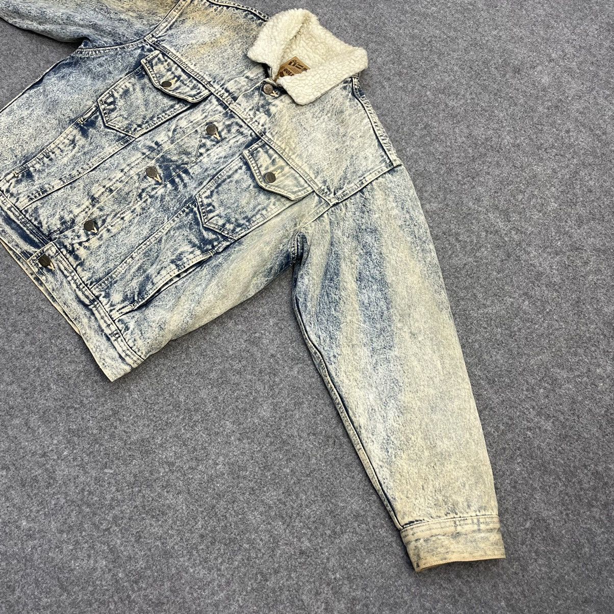 Japanese Brand × Vintage Gold Rush Acid Wash Jeans Sherpa Jacket Size US M / EU 48-50 / 2 - 5 Thumbnail