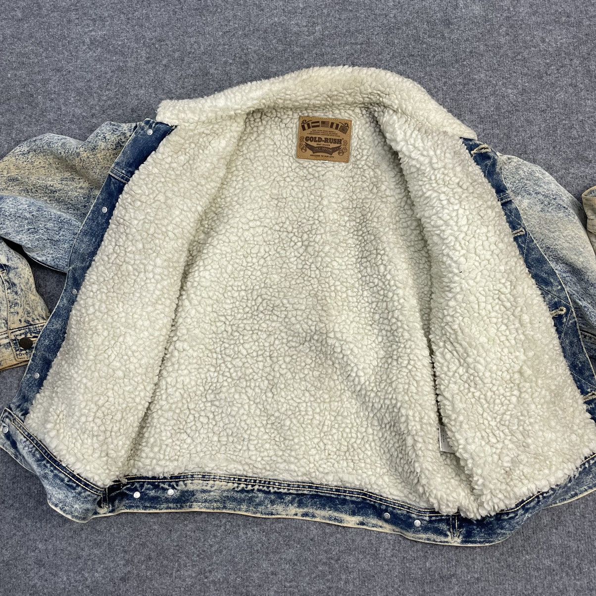 Japanese Brand × Vintage Gold Rush Acid Wash Jeans Sherpa Jacket Size US M / EU 48-50 / 2 - 10 Thumbnail