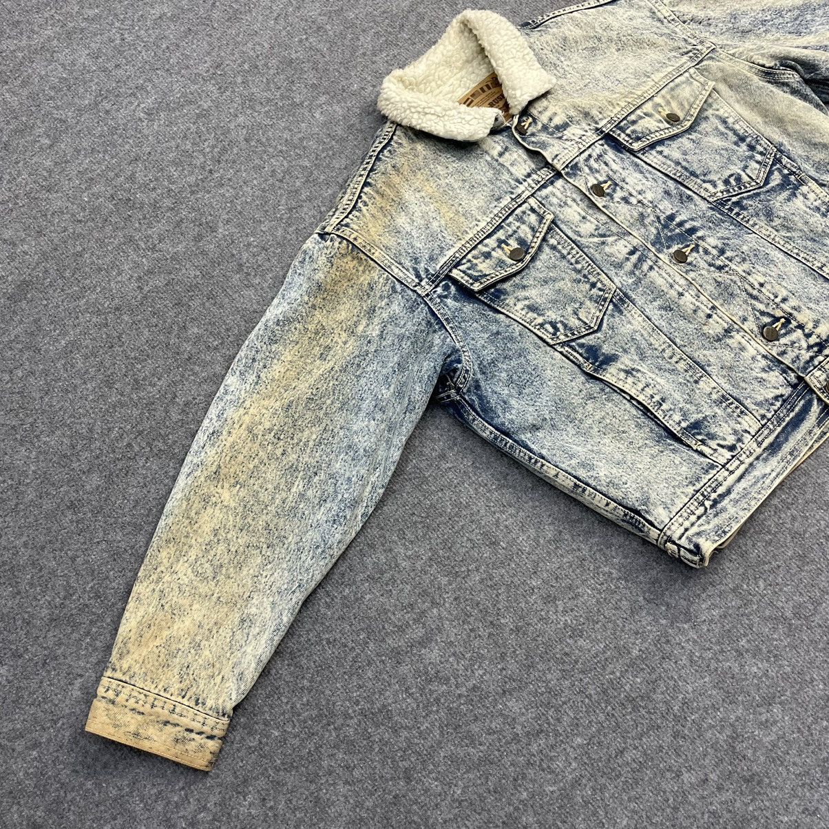 Japanese Brand × Vintage Gold Rush Acid Wash Jeans Sherpa Jacket Size US M / EU 48-50 / 2 - 4 Thumbnail